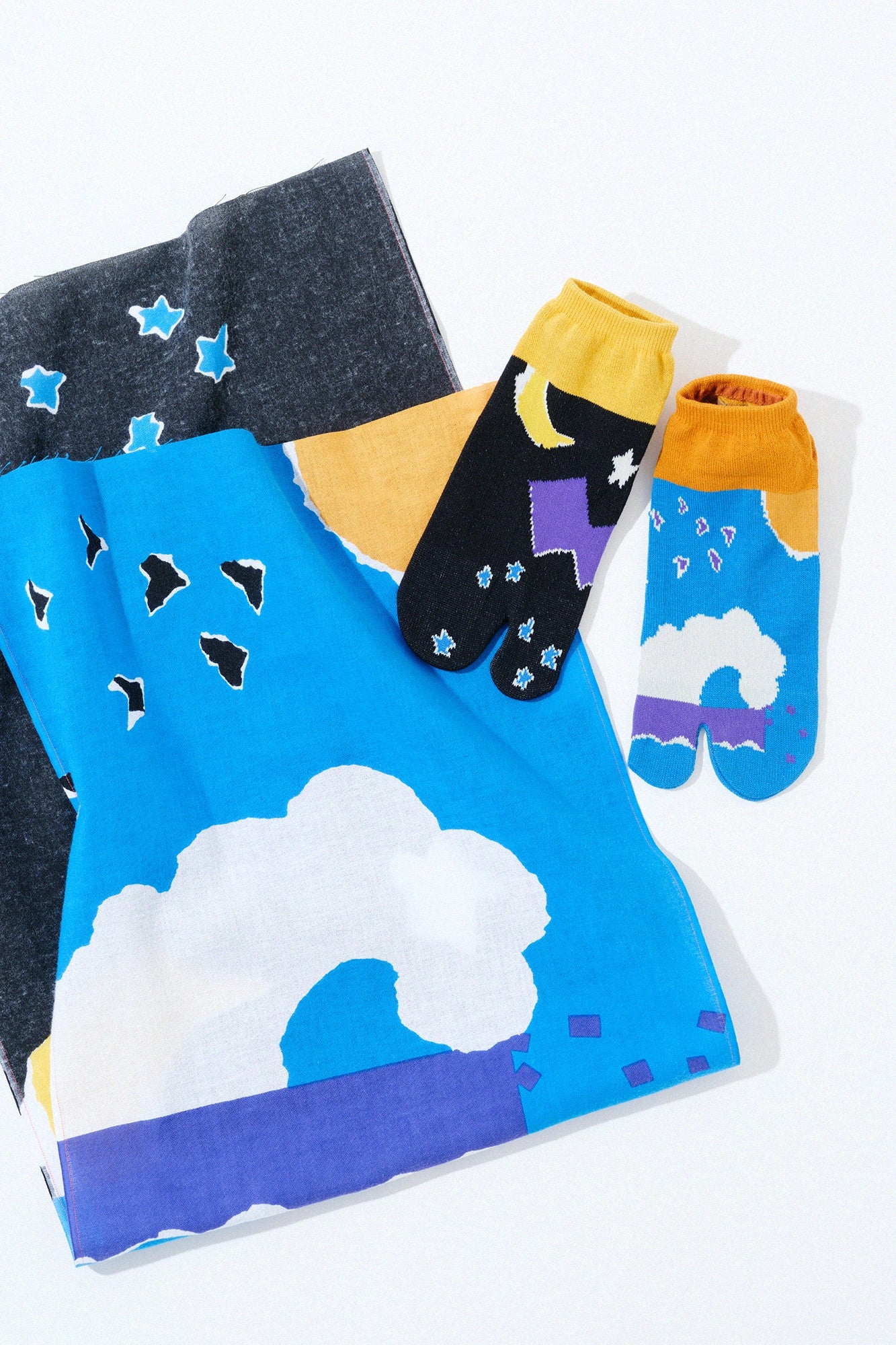 Ise-Momen textile Handtuch / Tag und Nacht (Hitoyo) 
