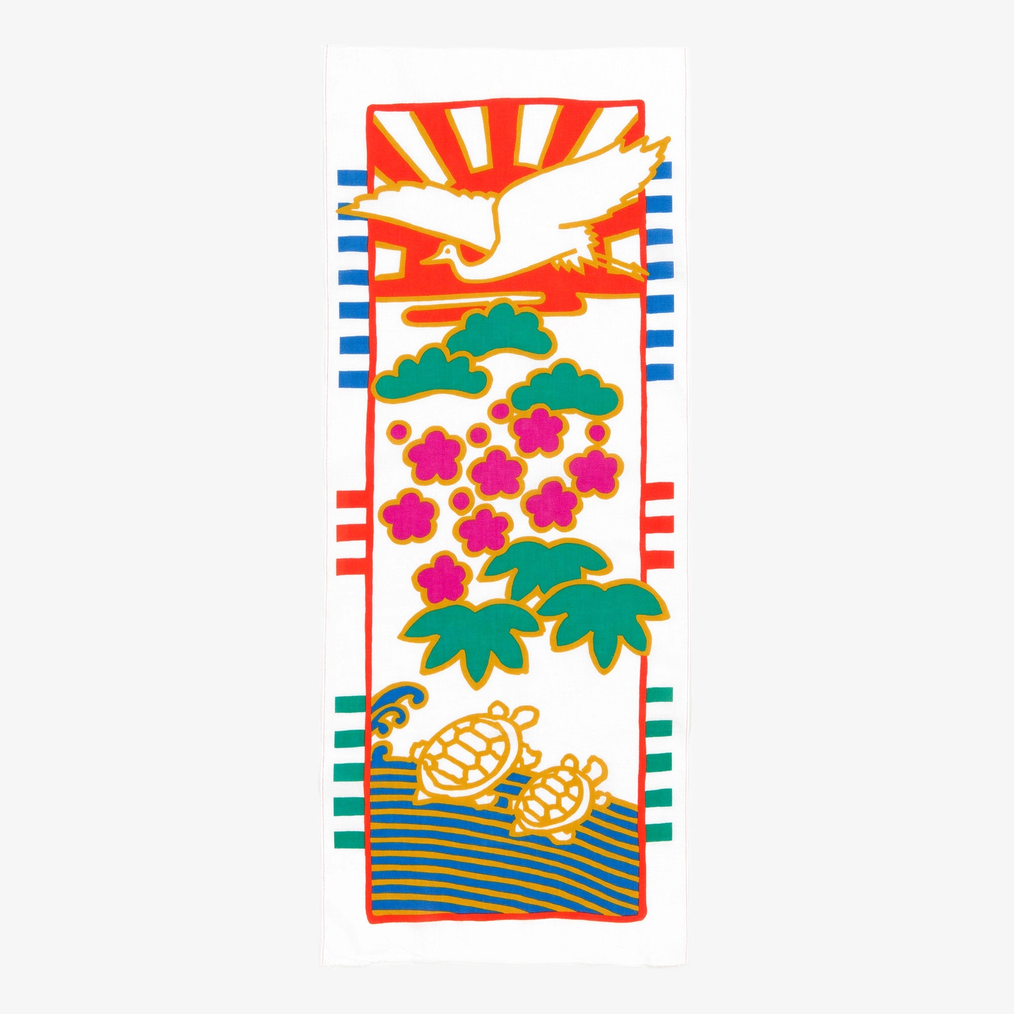 伊势木棉图案纹样手巾／七五山