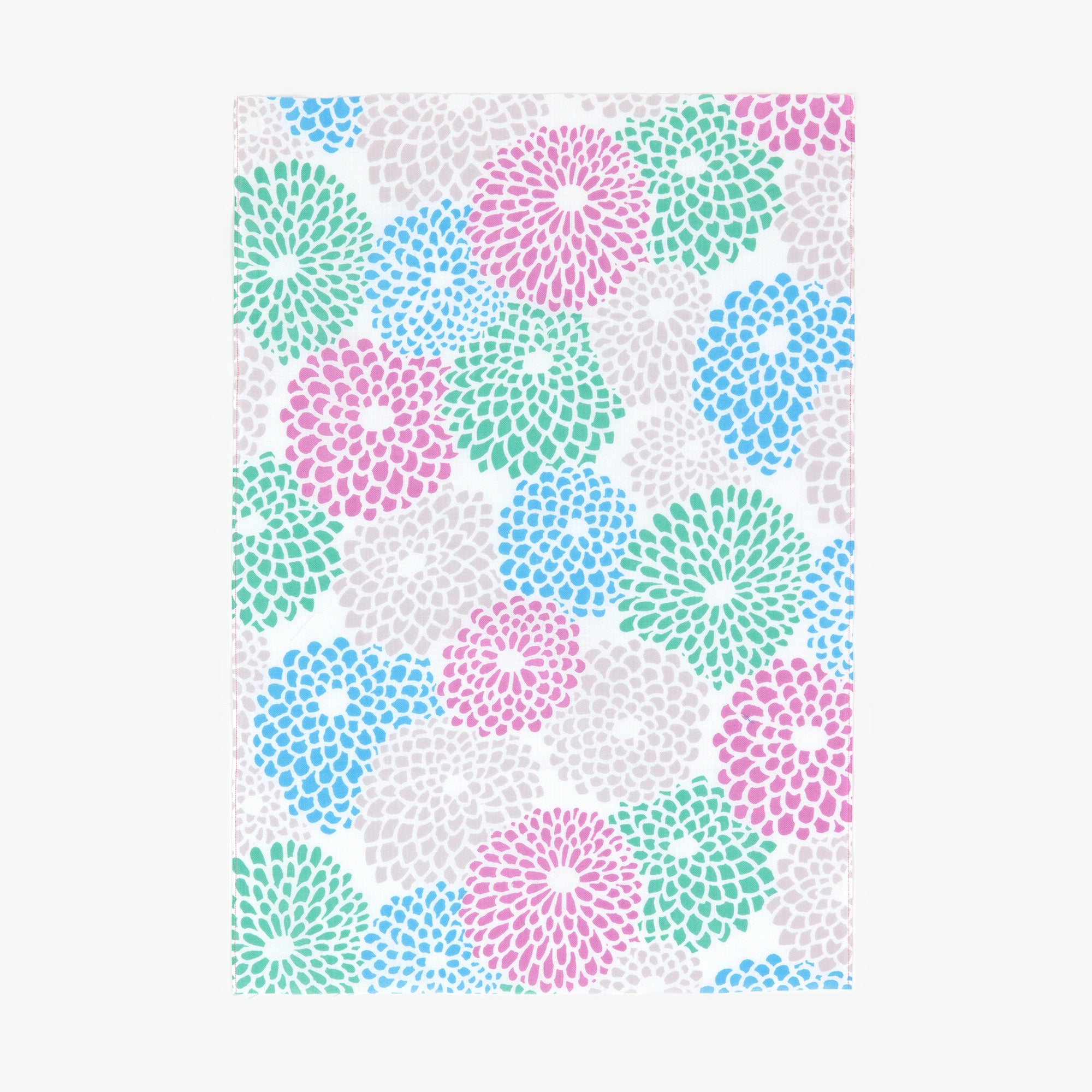 伊勢木綿 textile手ぬぐい（ひめ丈）／菊づくし 涼風（りょうふう）
