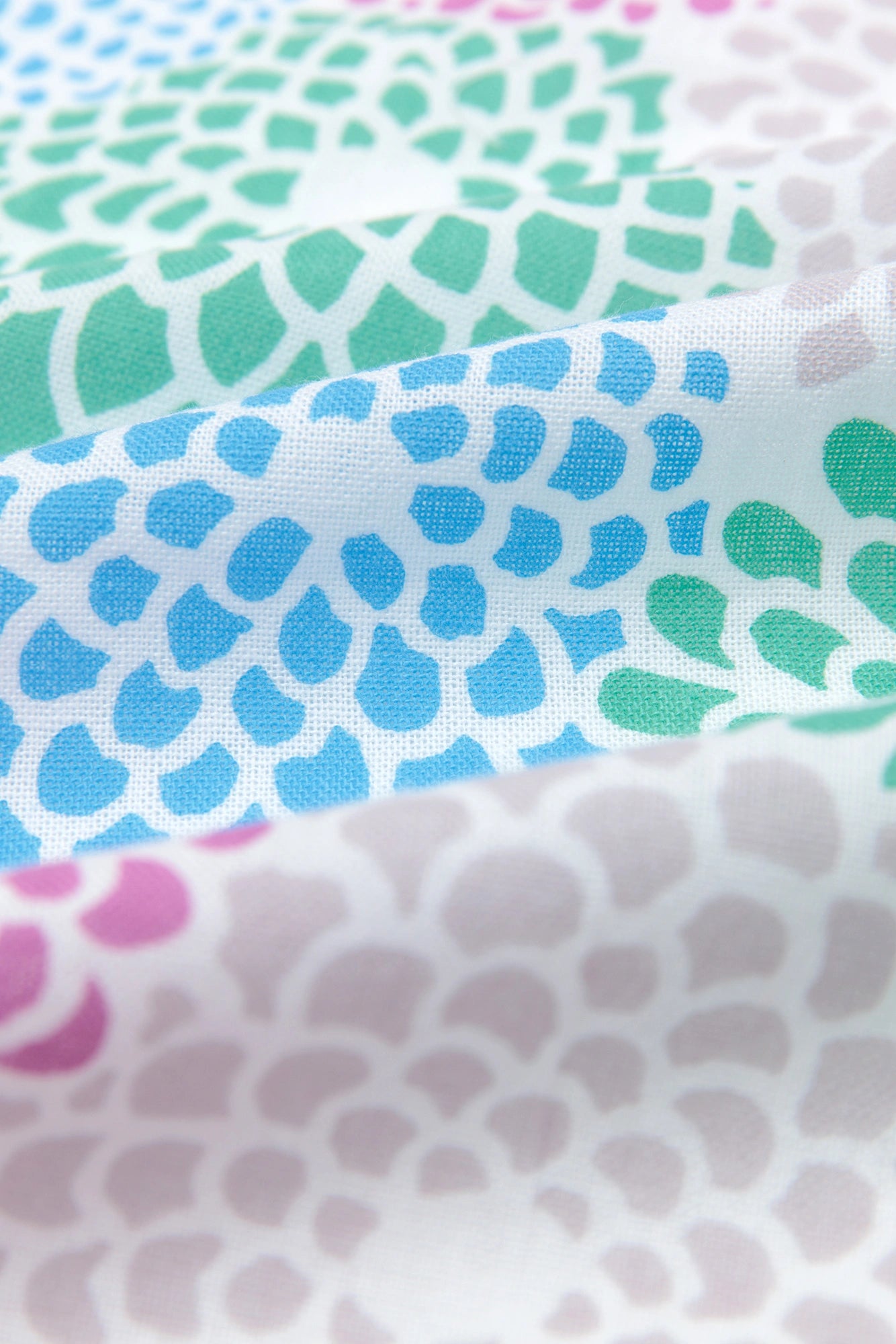 伊勢木綿 textile手ぬぐい（ひめ丈）／菊づくし 涼風（りょうふう）