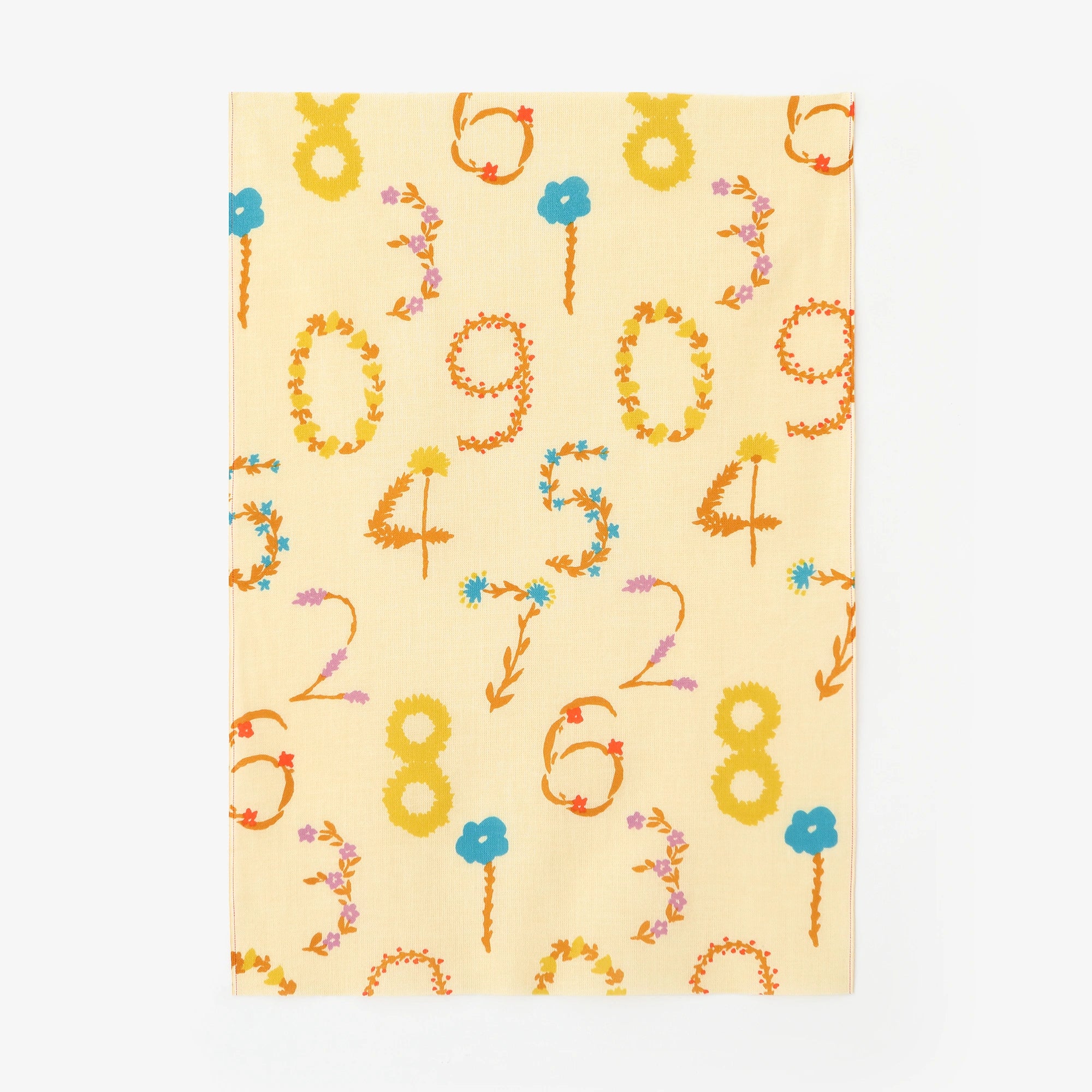 伊勢木綿 textile手ぬぐい（ひめ丈）／花そすう 蜂蜜色（はちみついろ）