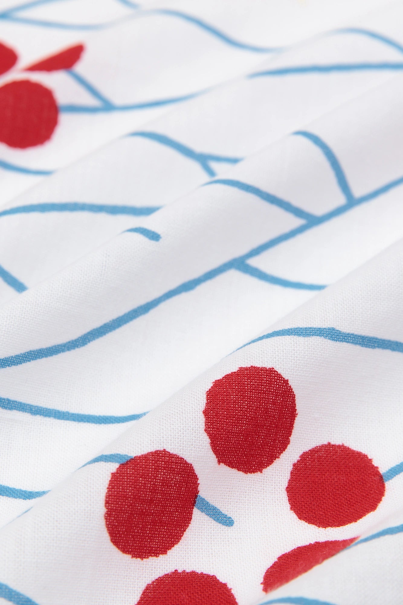伊勢木綿 textile手ぬぐい（ひめ丈）／氷梅（こおりうめ）
