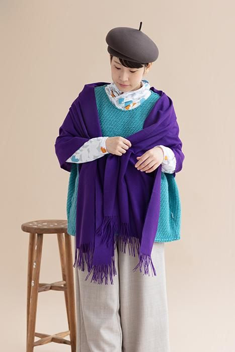 Babycash(R) Gauze Stole / Iris Color