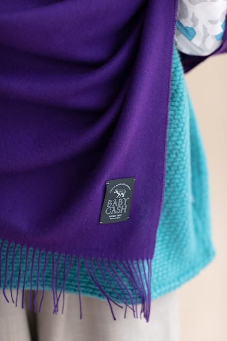 Babycash(R) Gauze Stole / Iris Color