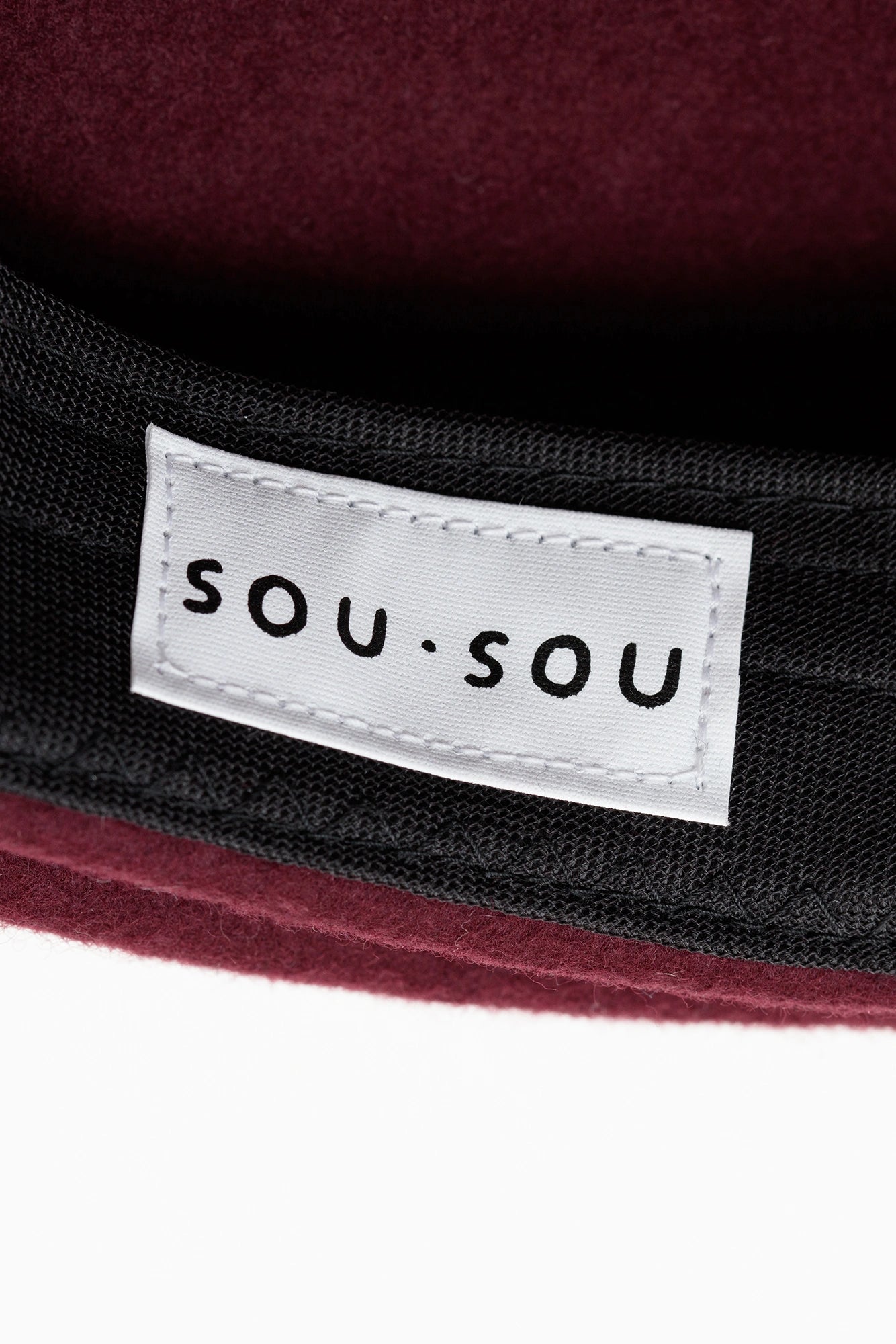 Felted Giboshi Béret Hat / Burgundy