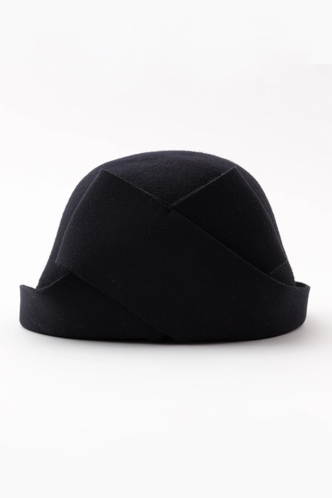 Felted Nene Ribbon Hat / Dark Blue