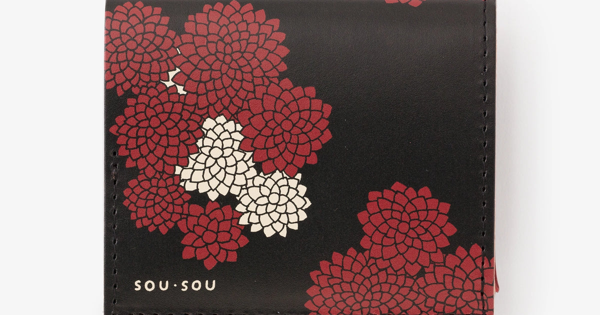 SOU・SOU×クアトロガッツ 小さいふ。／雲間に菊（くもまにきく）