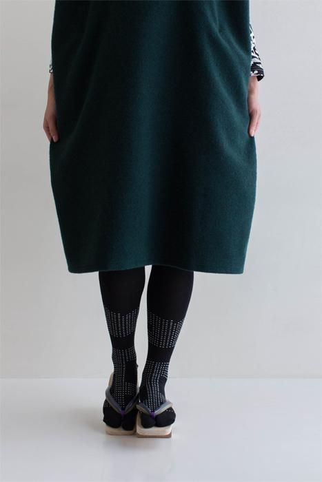 分趾襪（膝下長度）／影 黑色 【女性用】