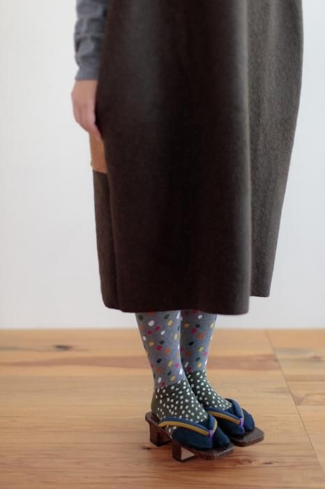 타비양말(무릎 아래) / 눈과 푸른 철 【여성용】