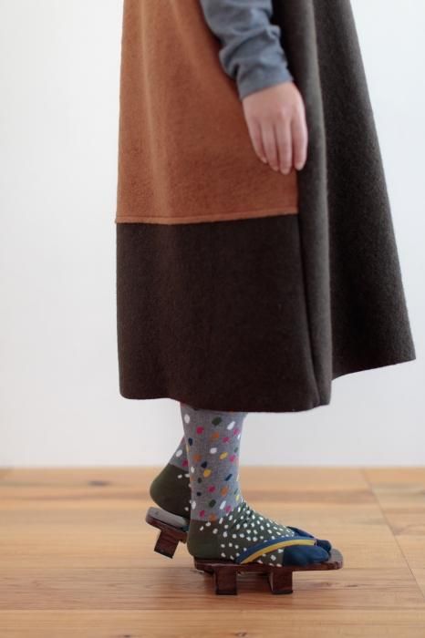 타비양말(무릎 아래) / 눈과 푸른 철 【여성용】