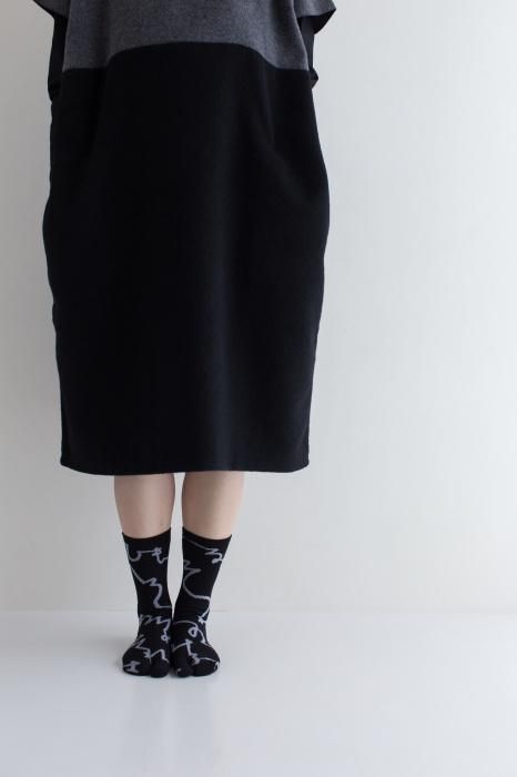 分趾袜底（正常长度）/文字：Fumi Nubairo [男女通用]