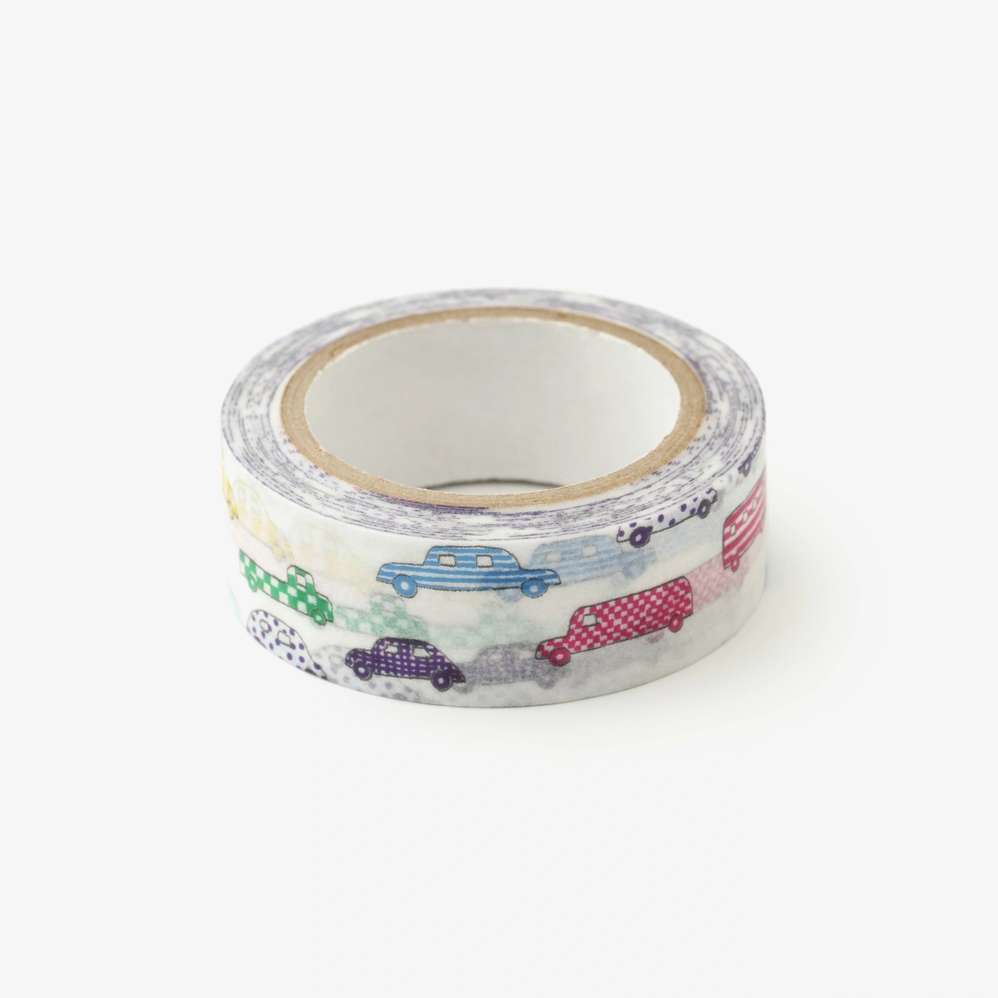 【官網限定】圖案紋樣・紙膠帶／汽車【1.5cm寬】
