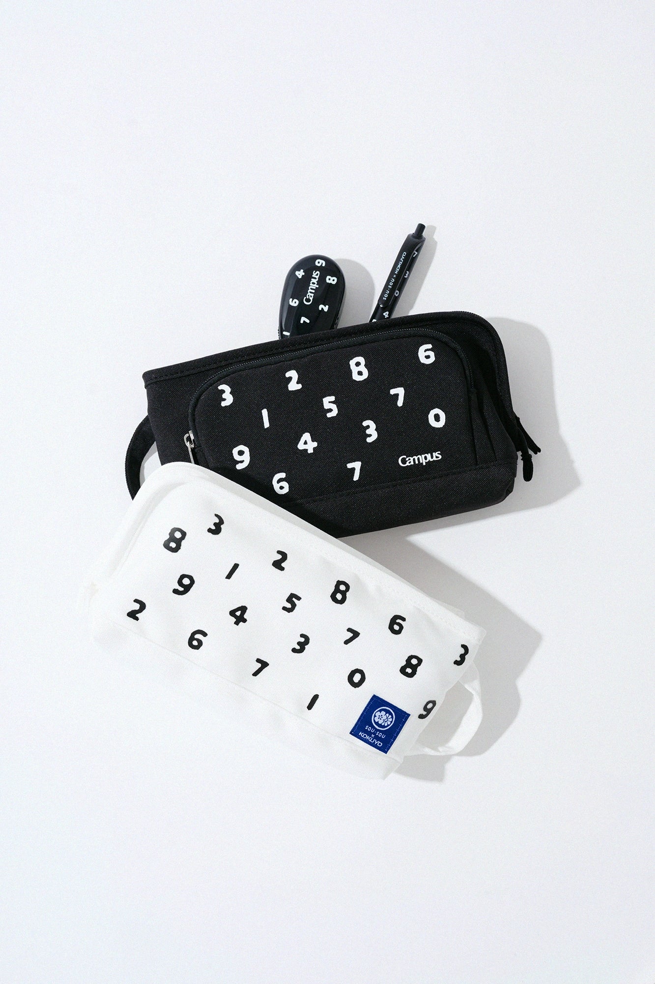 SOU・SOU×KOKUYO Pencil Case／SO-SU-U White 
