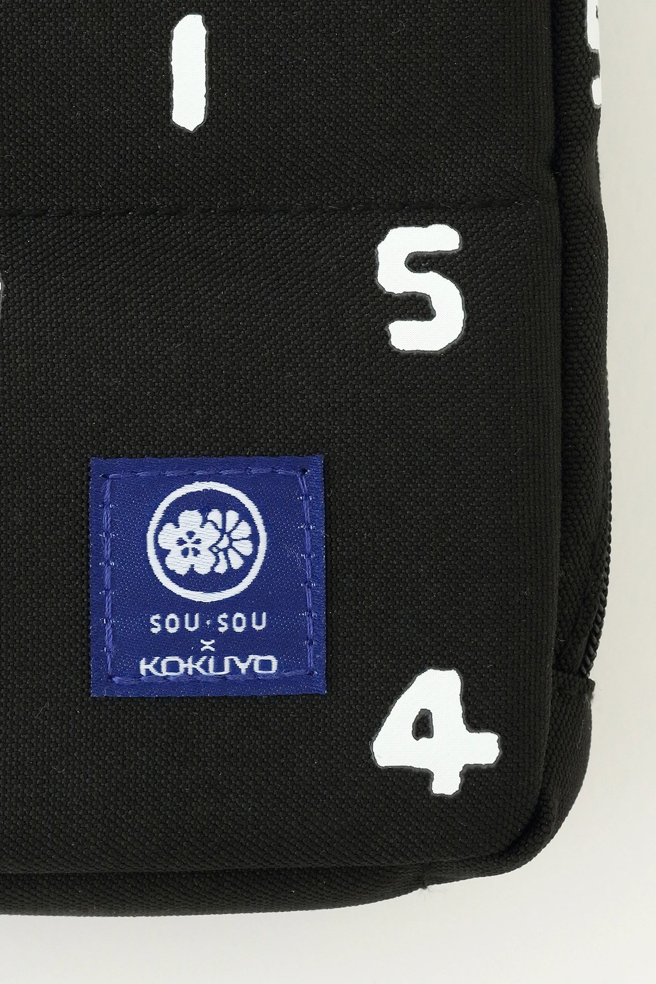 SOU・SOU×KOKUYO 站立式文具笔袋／SO-SU-U十数黑色