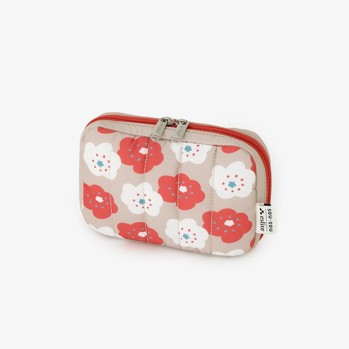 SOU・SOU×eslite bookstore Functional Storage Pouch／Smile Retro Red