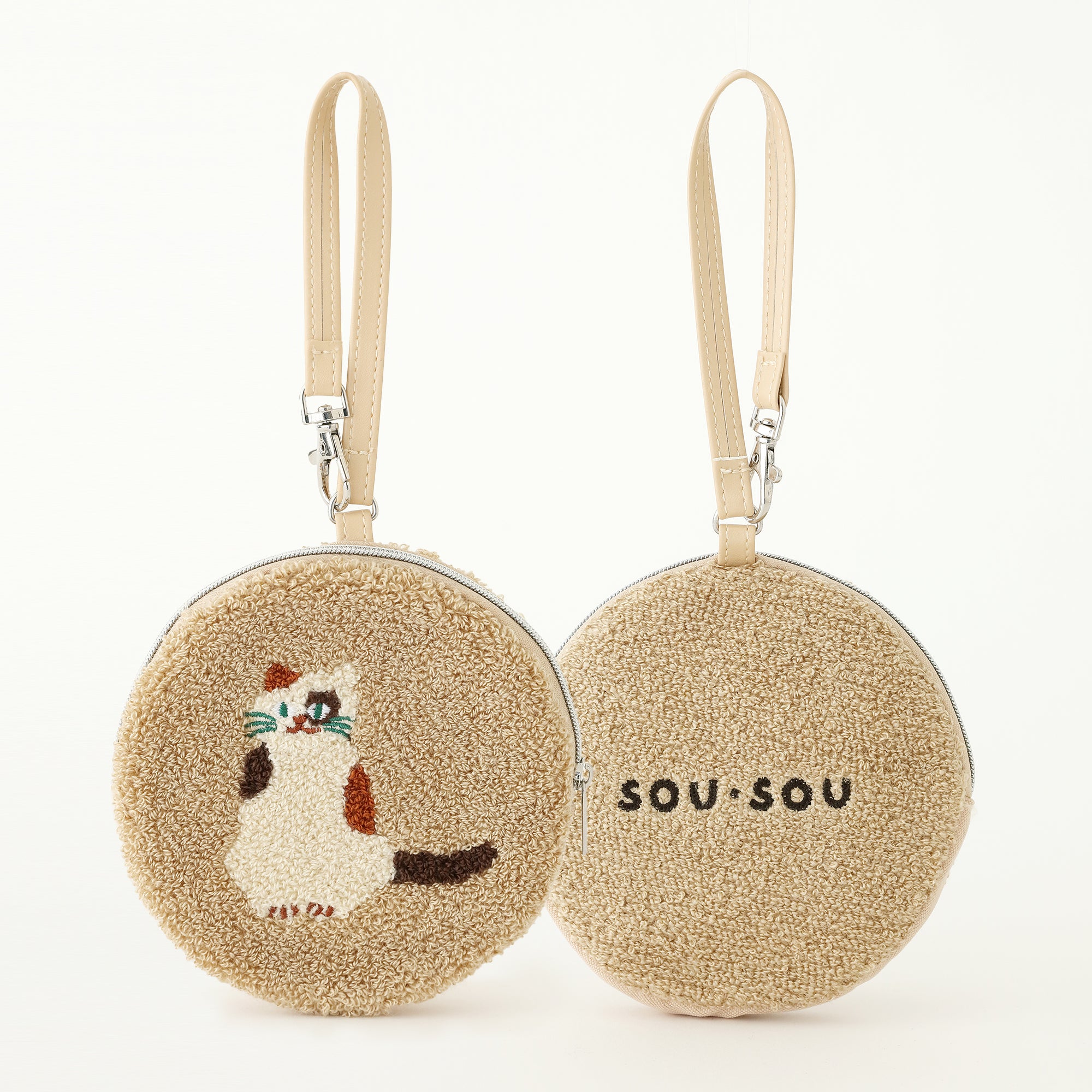 SOU・SOU× 성품 서점 삼모 고양이 파우치 & 에코 백 / 자리