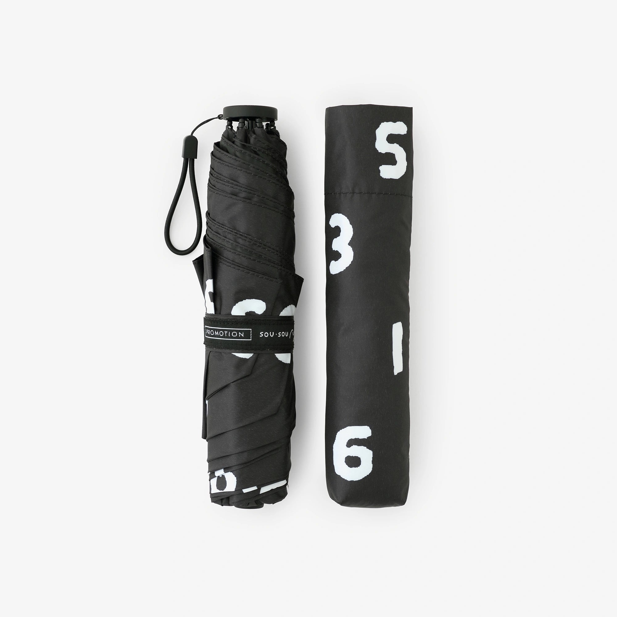 PROMOTION Lightweight Folding Umbrella for Sun and Rain / SO-SU-U Black 