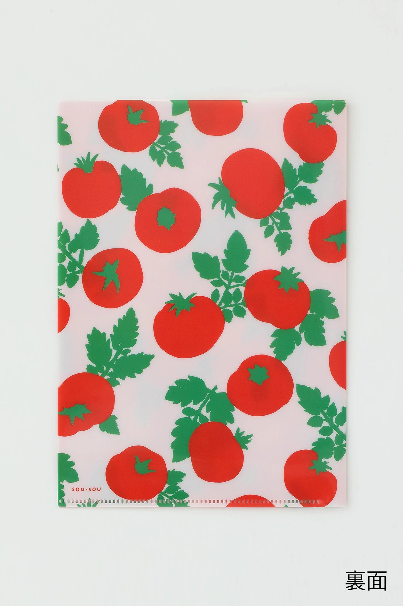 SOU・SOU×PHP-Forschungsinstitut A5-Klarsichttasche/ Tomate 