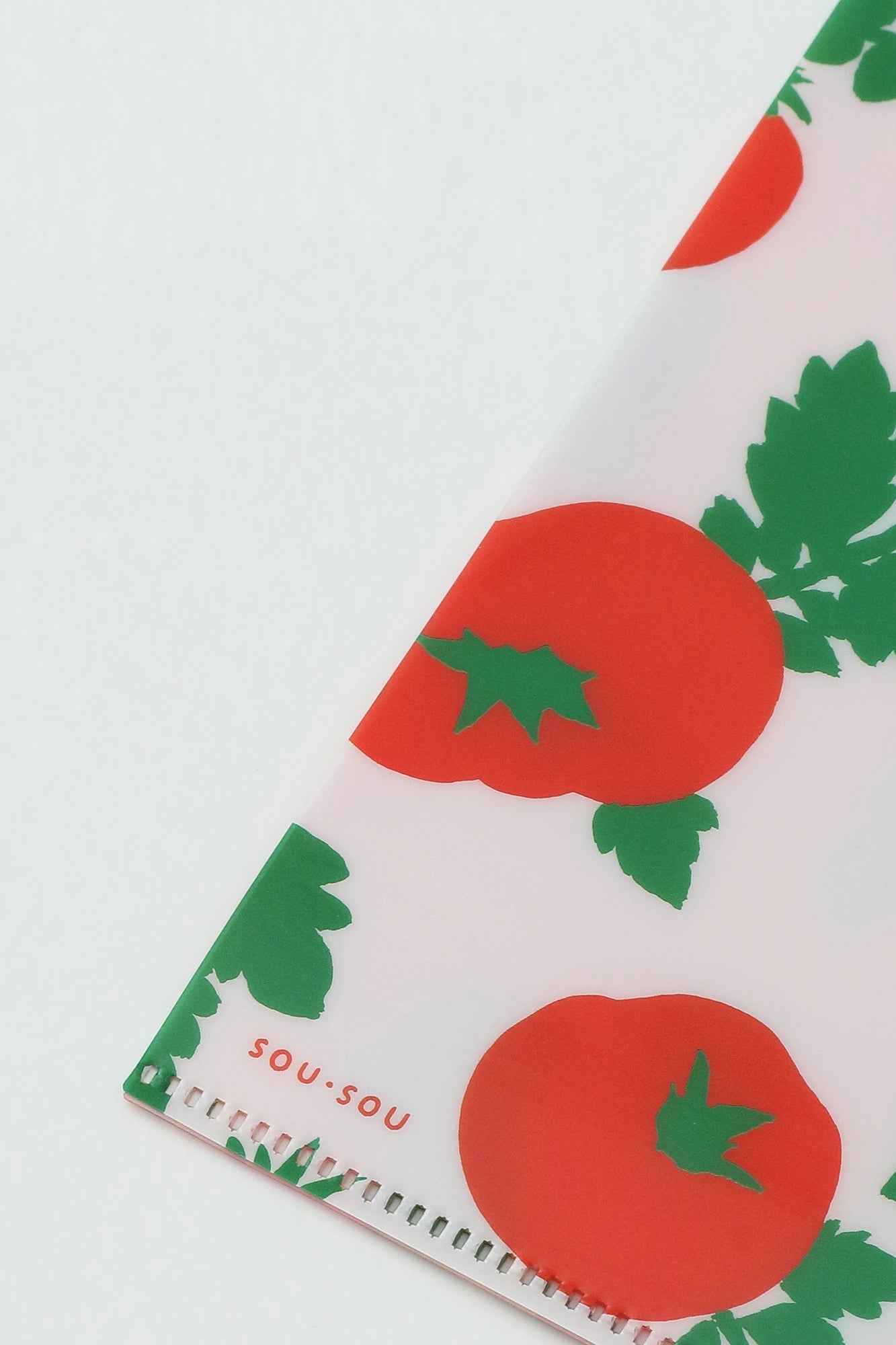 SOU・SOU×PHP-Forschungsinstitut A5-Klarsichttasche/ Tomate 