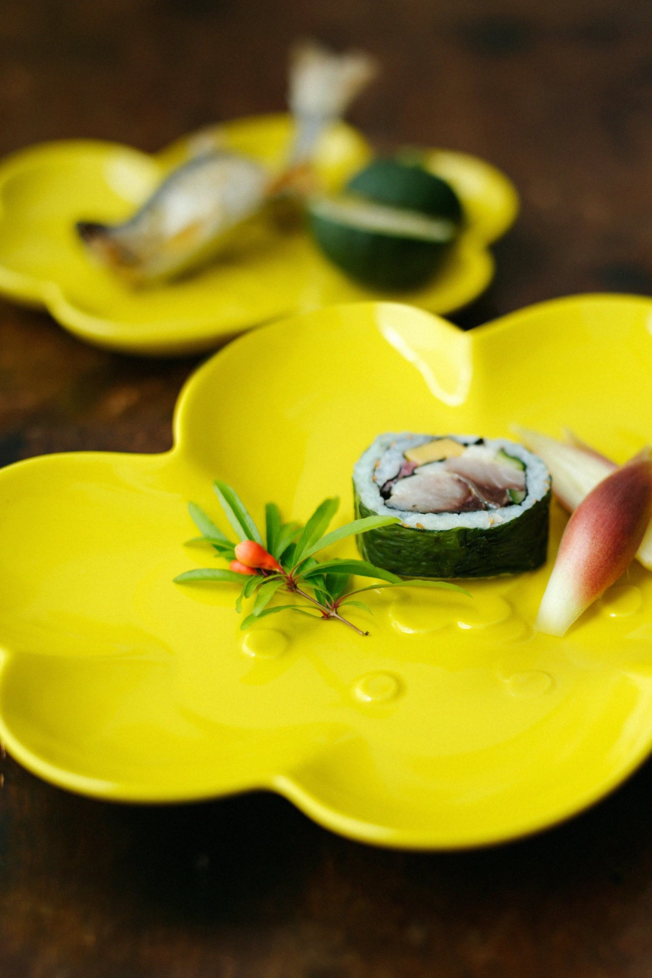 SOU・SOU Shitsurai Mino Ware Smile Flower Plate／Large