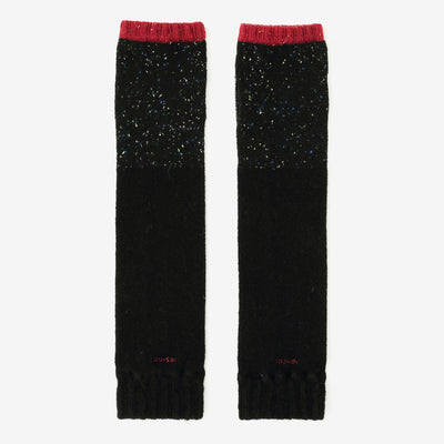 兔毛混紡 袖套／胭脂紅 2