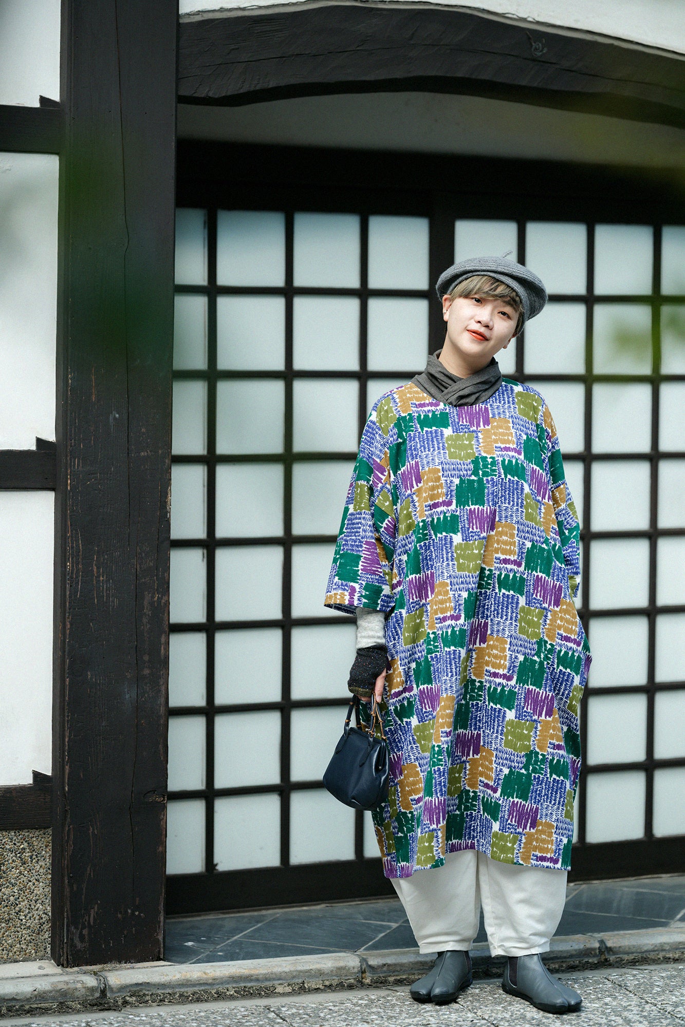 アンゴラ混 小手（こて）／海松色（みるいろ）2