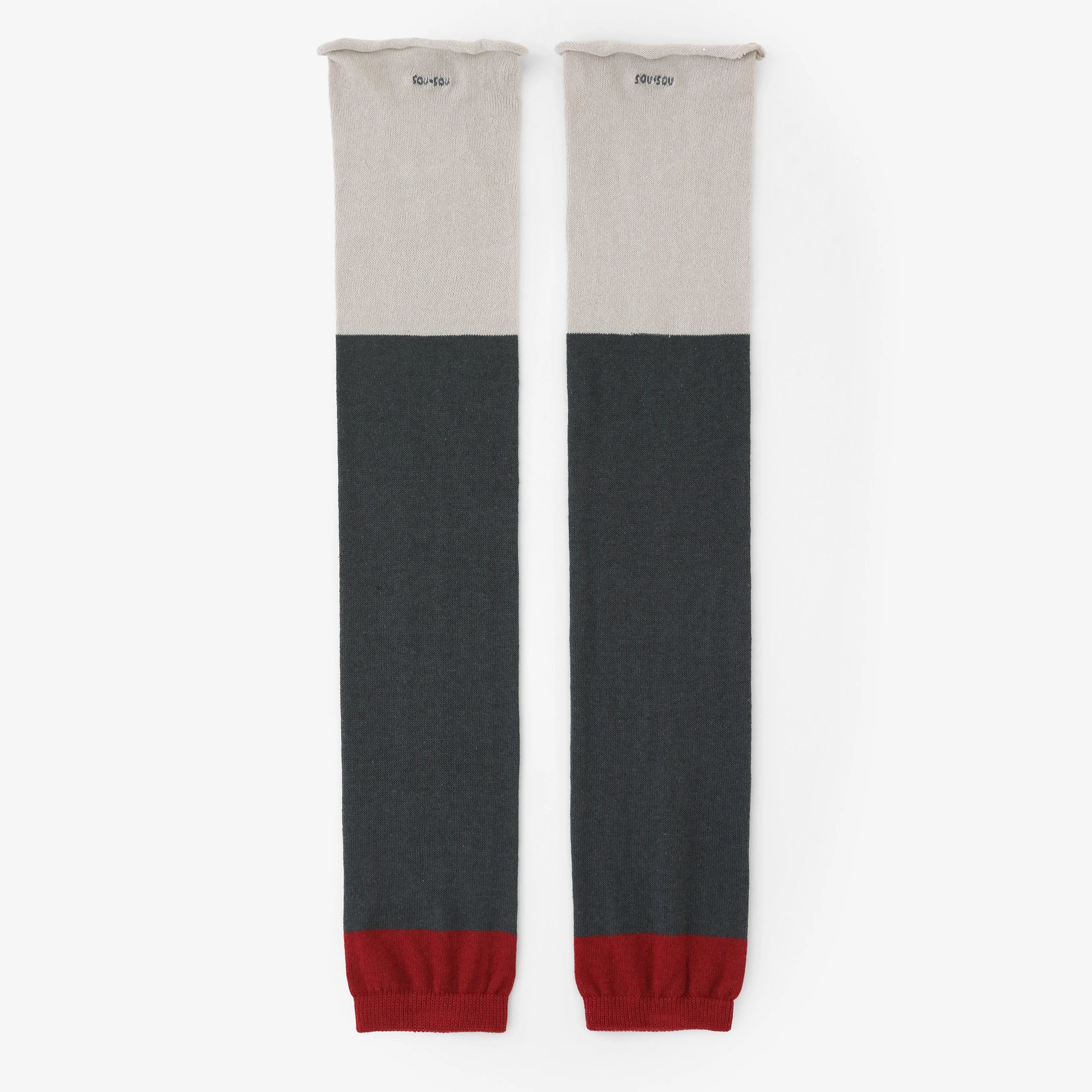 Cotton Mix Linen Arm Cover / Silver Grey