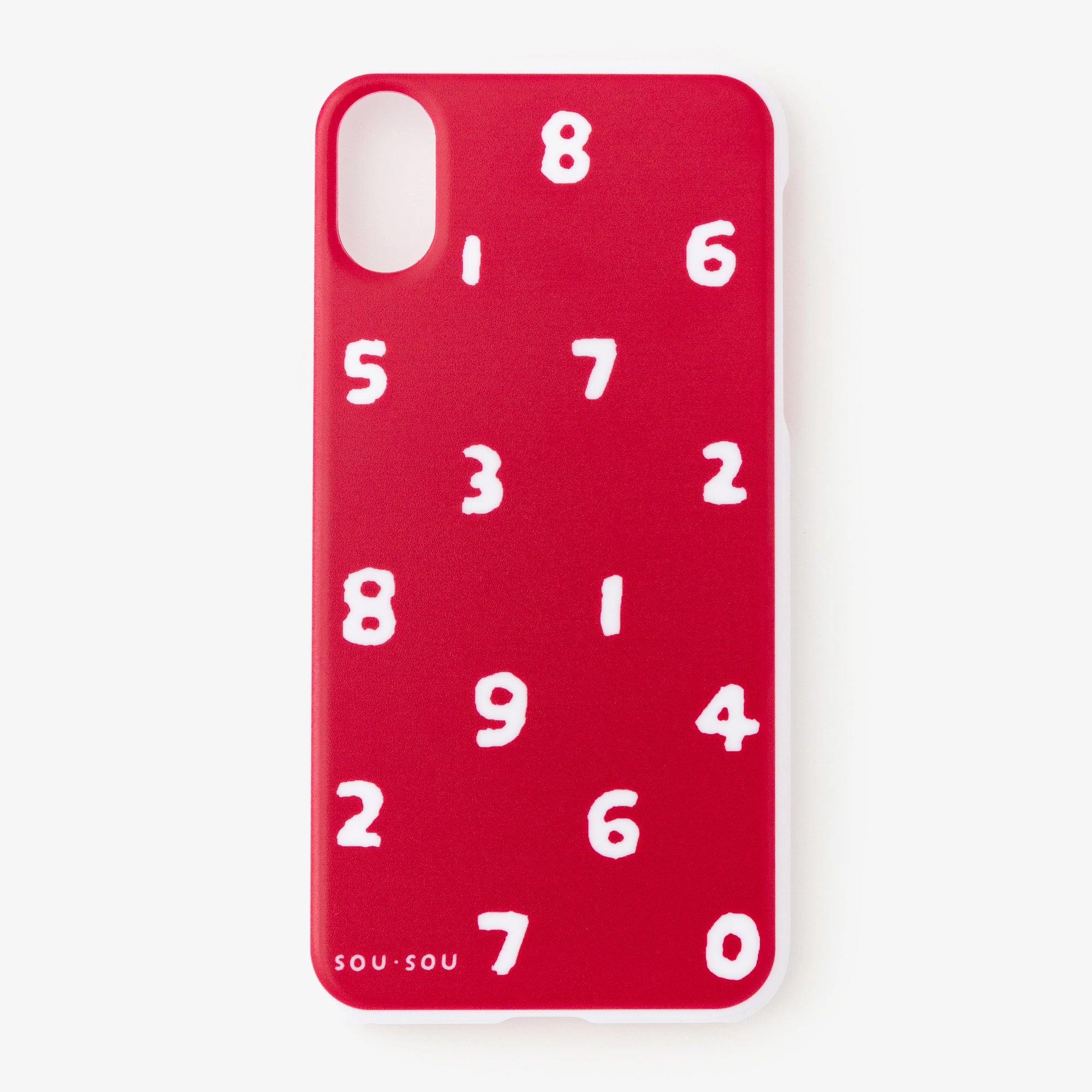 [สุทธิเท่านั้น] ฝาครอบผ้า iPhone_XS_Max/SO-SU-U สีแดง▲