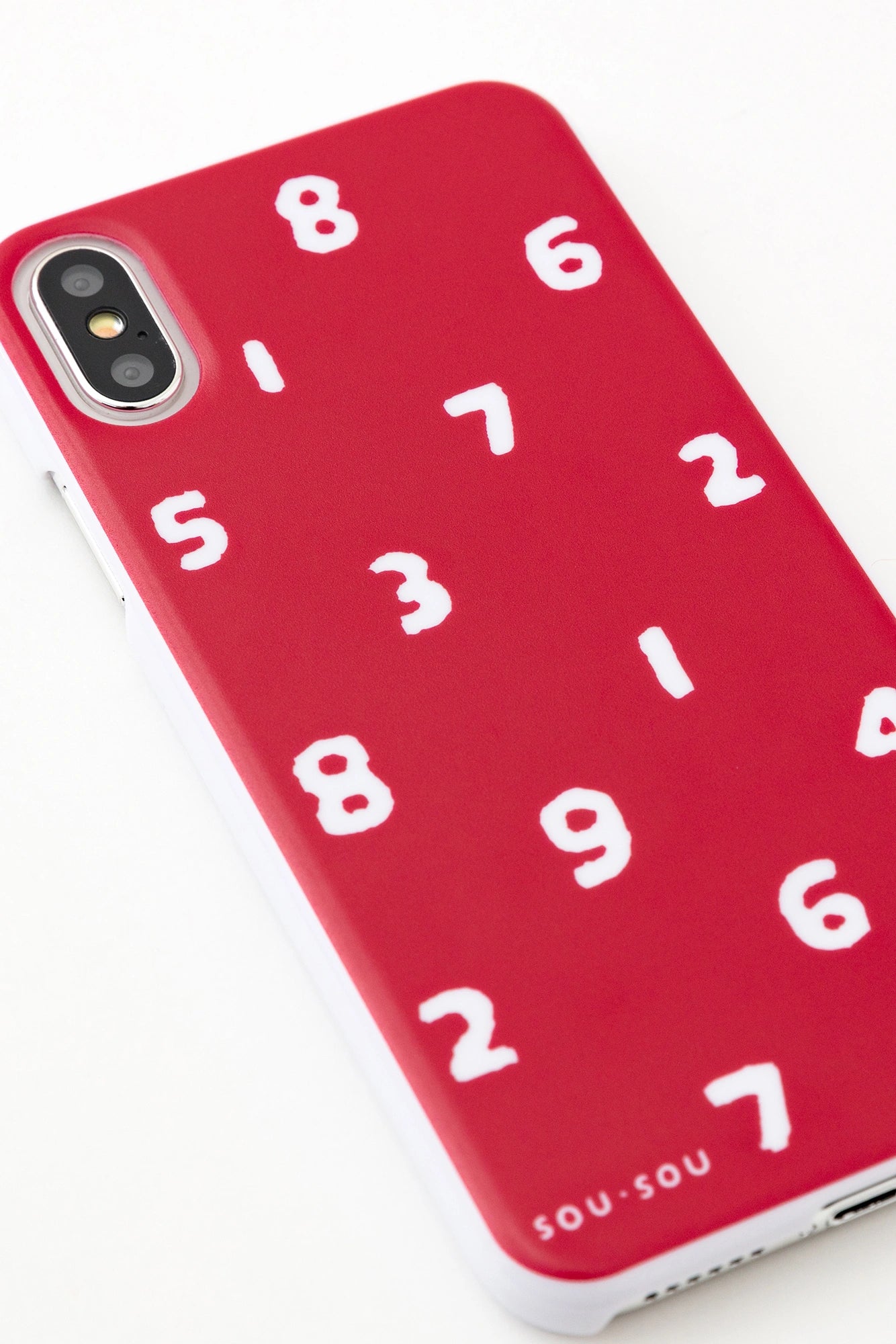 [50% de réduction en ligne uniquement] Housse textile iPhone_XS_Max/SO-SU-U rouge