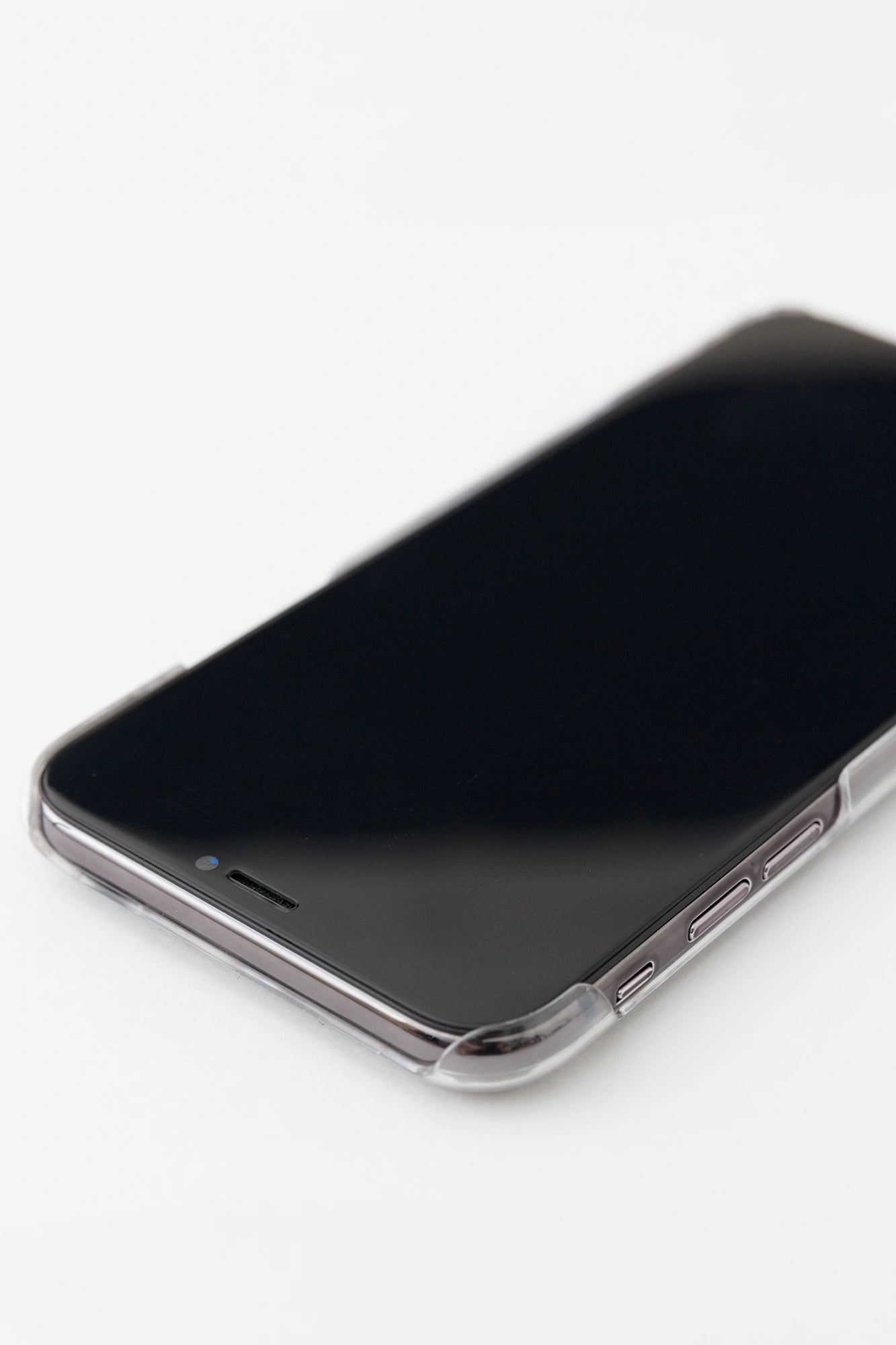 【net限定】iPhone_XS_Max テキスタイルカバー／クリア・SO-SU-U 濡羽色（ぬればいろ）▲