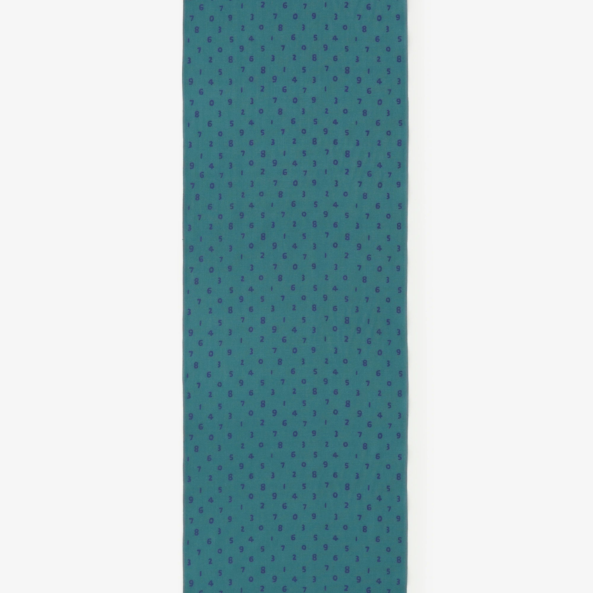 布料剪裁販售 （伊勢木棉 手巾布料）／迷你SO-SU-U十數 藍綠色＜50cm＞