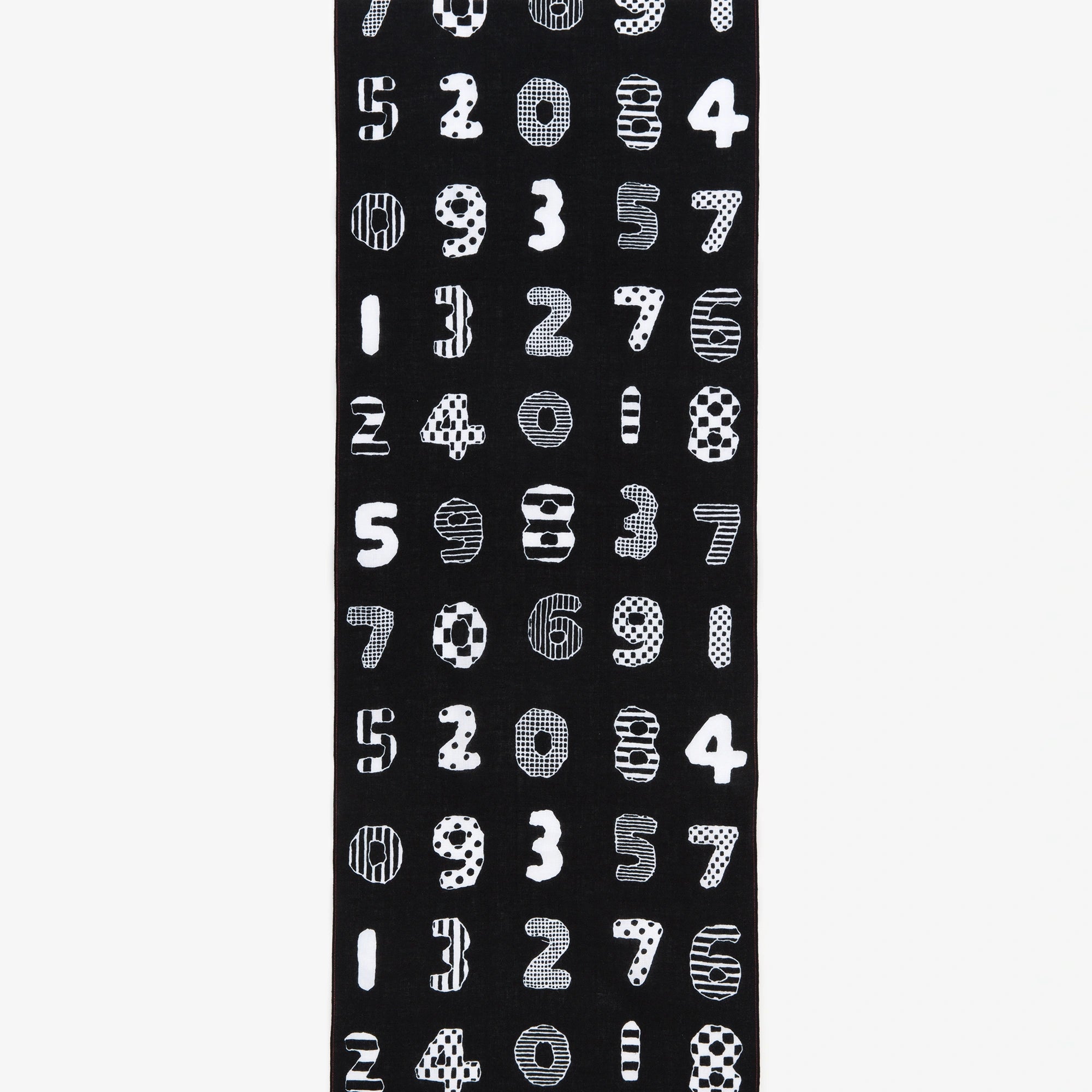 布料剪裁販售 （伊勢木棉 手巾布料）／數字遊戲＜50cm＞