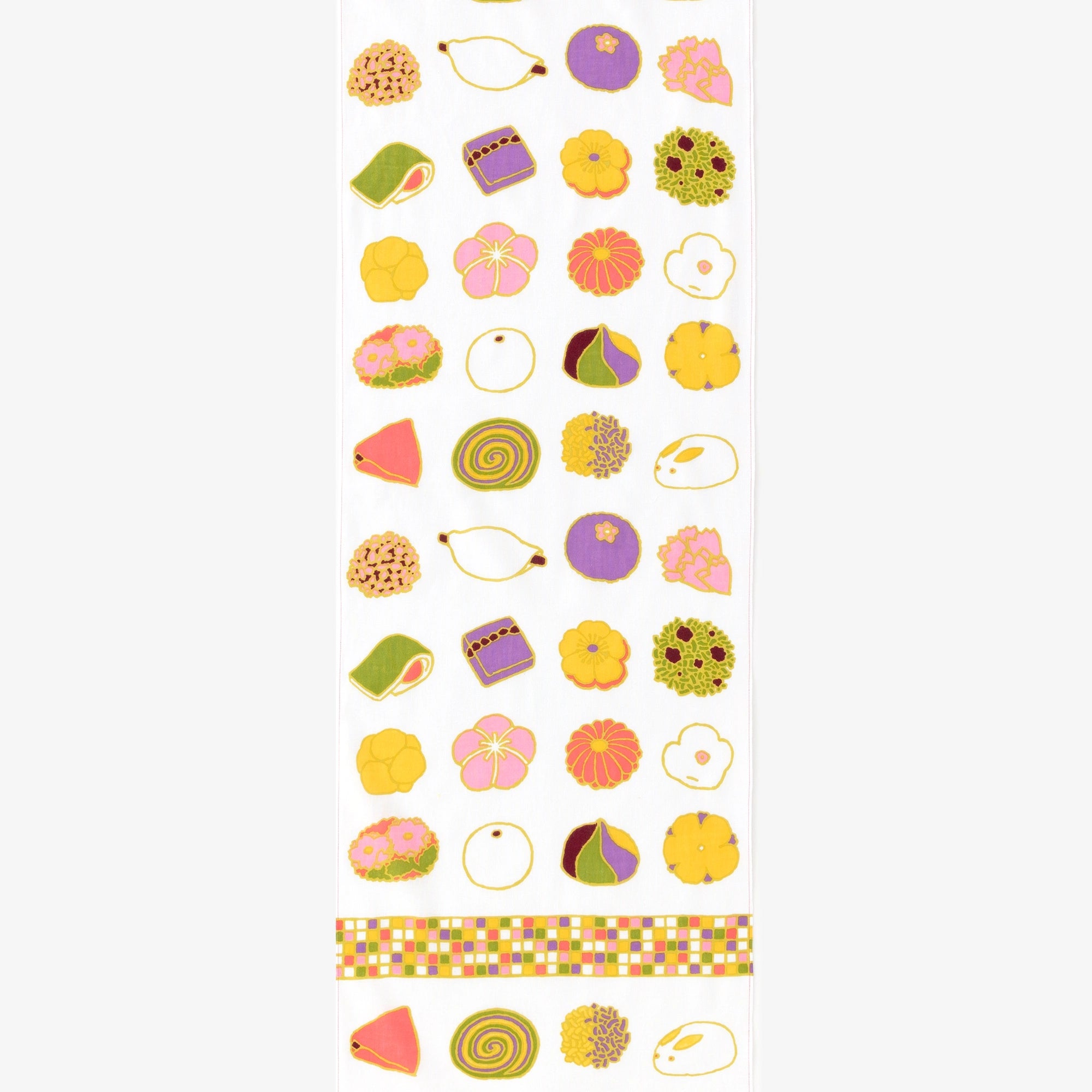 布料剪裁販售 （伊勢木棉 手巾布料）／和菓子<50cm>