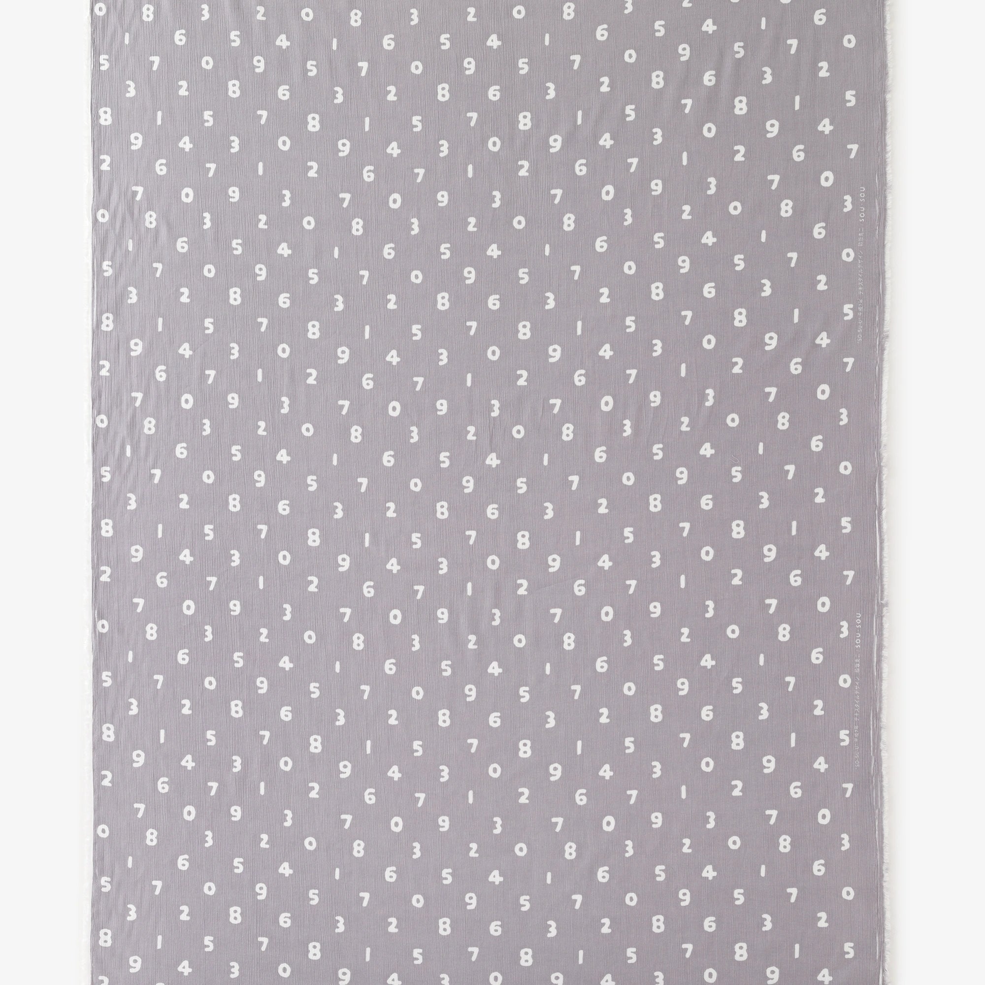 布料剪裁販售 （高島縮棉 坂尾織物）／SO-SU-U十數 淺灰色<50cm>