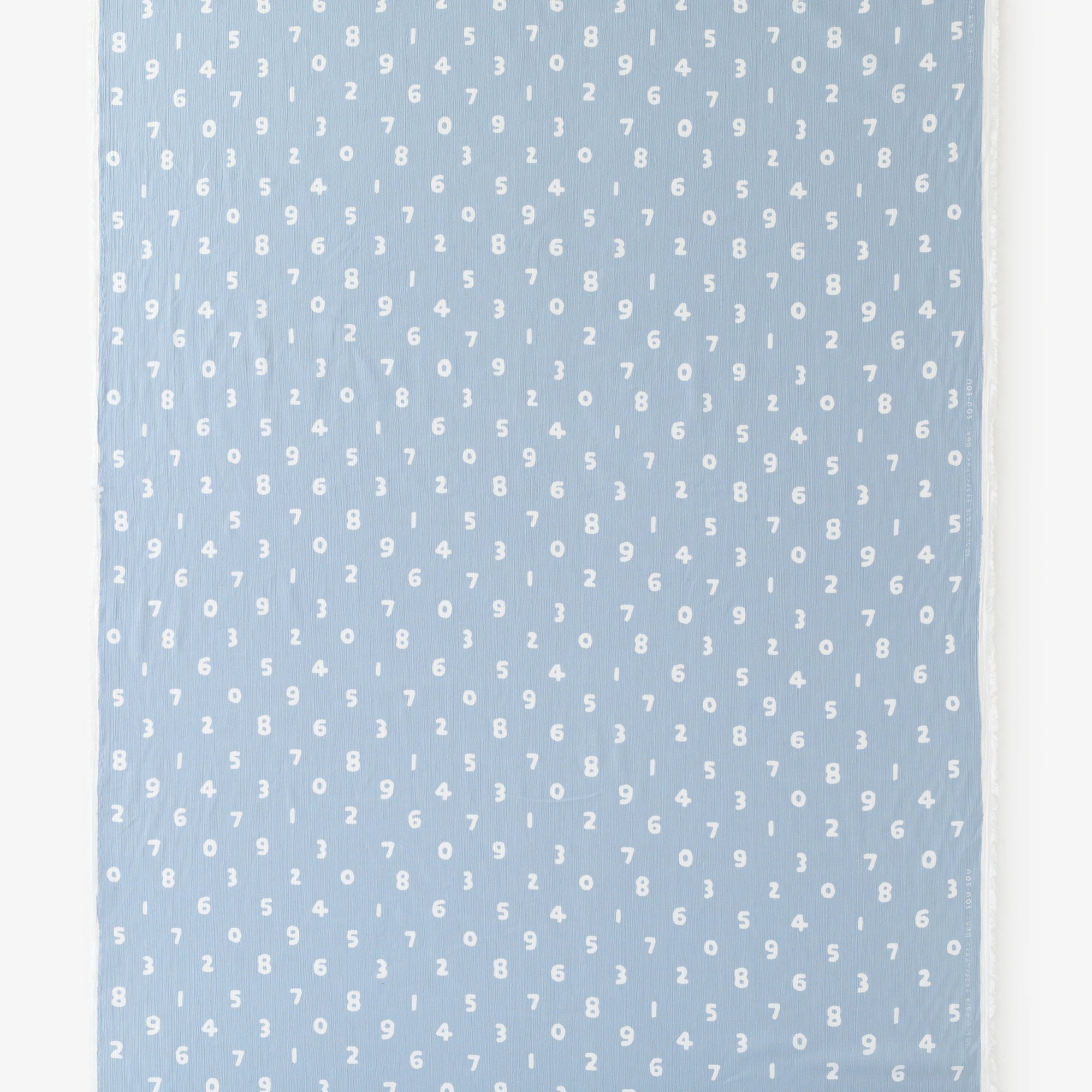 布料剪裁贩售（高岛缩棉坂尾织物）／SO-SU-U十数浅蓝色<50cm>