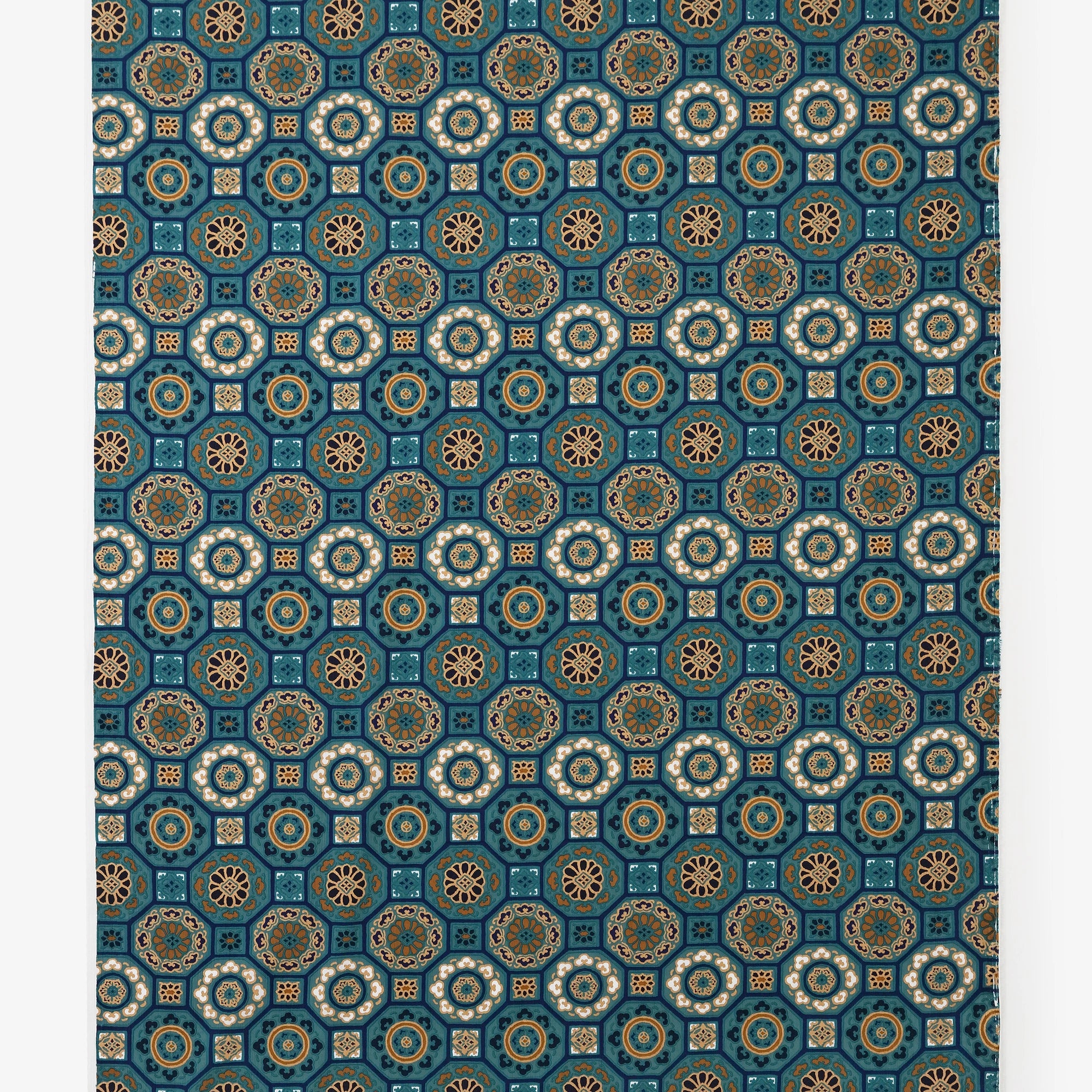 テキスタイル計り売り （高島縮 坂尾織物）／華麗（かれい） 緑玉色（りょくぎょくいろ）＜50cm＞