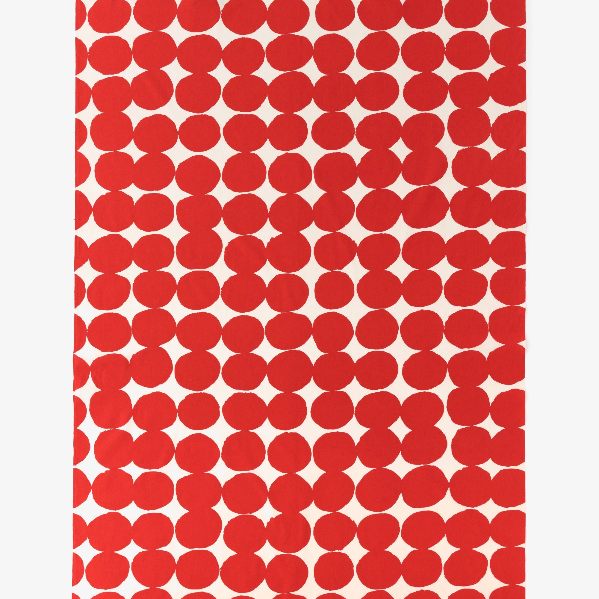 텍스타일 원단 (21st Plain 직조)/오하지키 (대) 유백색 흰색 x 깊은 주홍색 <50cm>