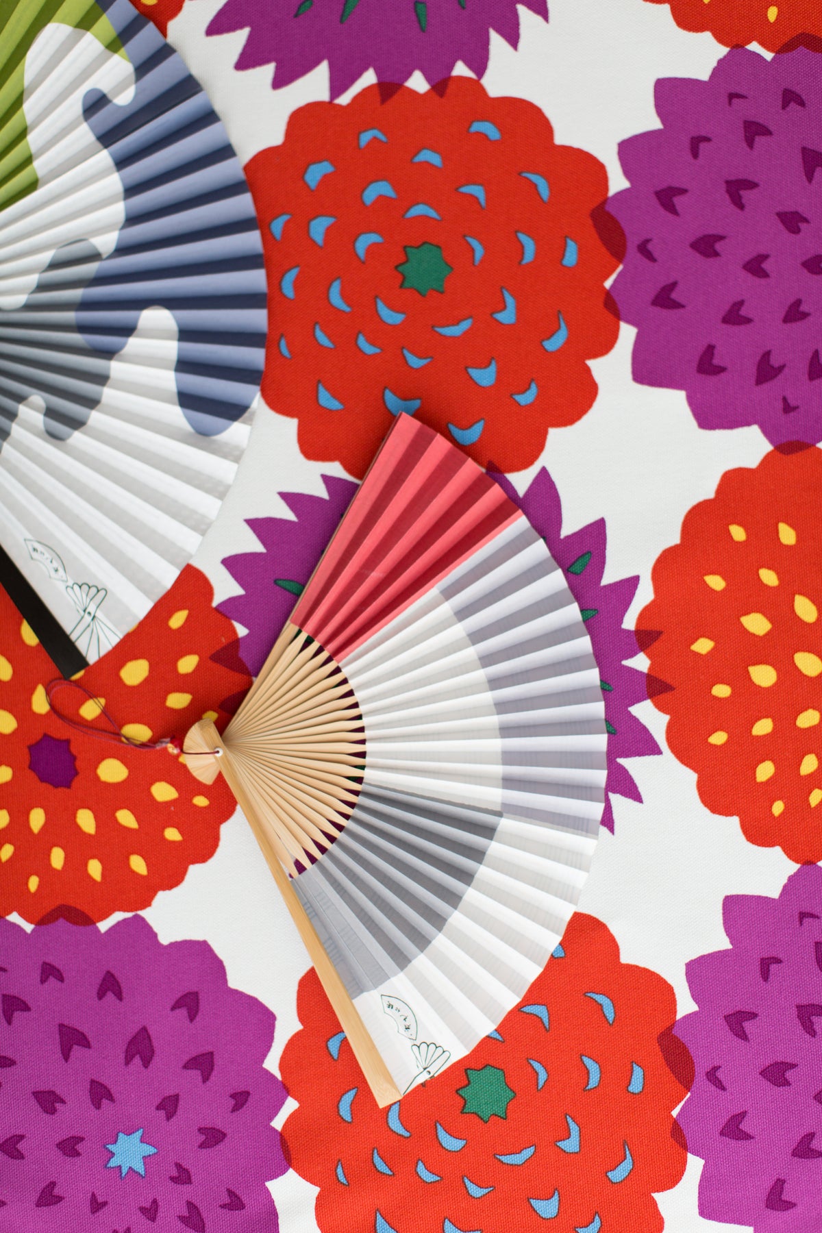텍스타일 원단 （8호 캔버스）／텐지쿠보탄 교토 주홍색 꽃 (Tenjikubotan) <50cm>