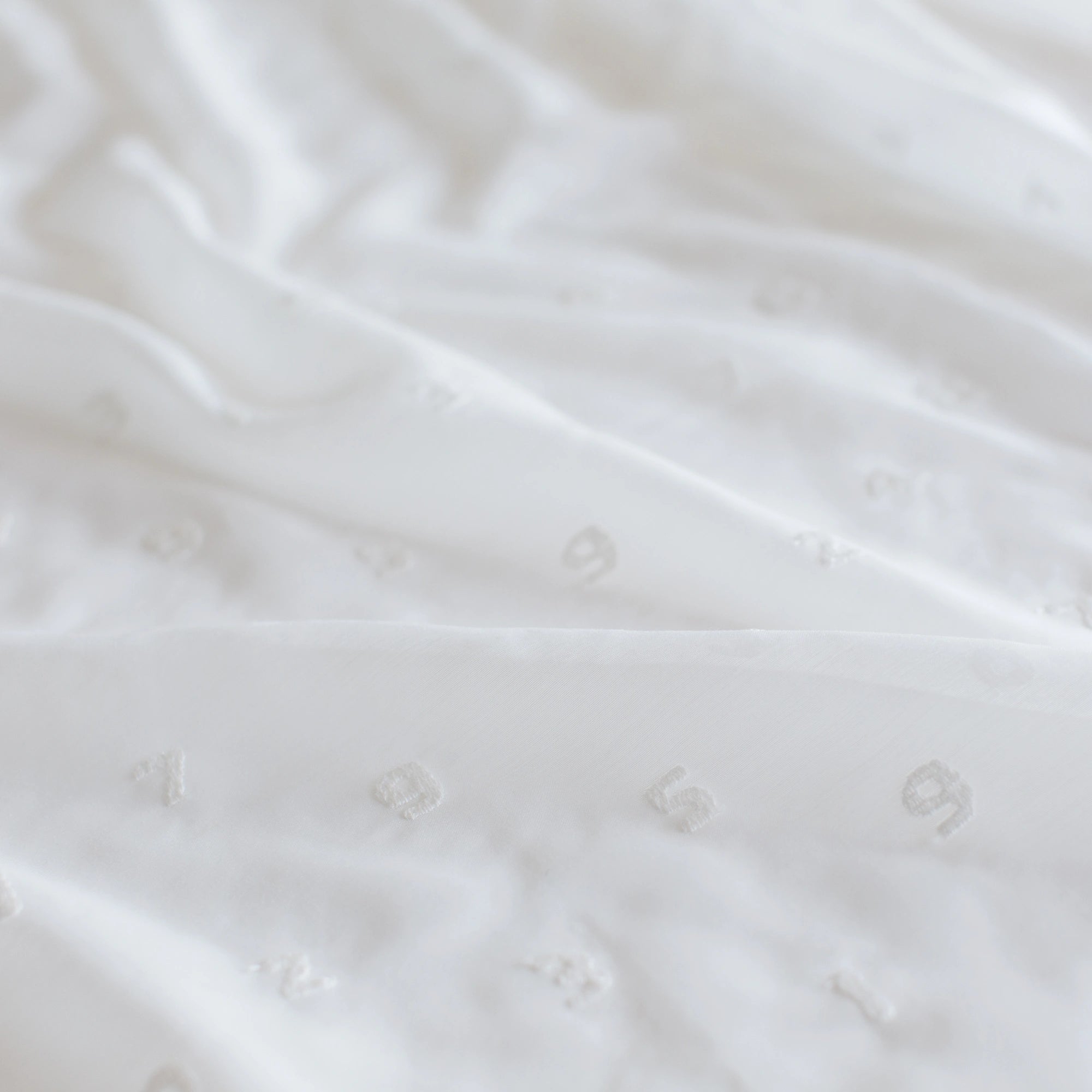 テキスタイル計り売り （レース刺繍地）／SO-SU-U つくも＜50cm＞