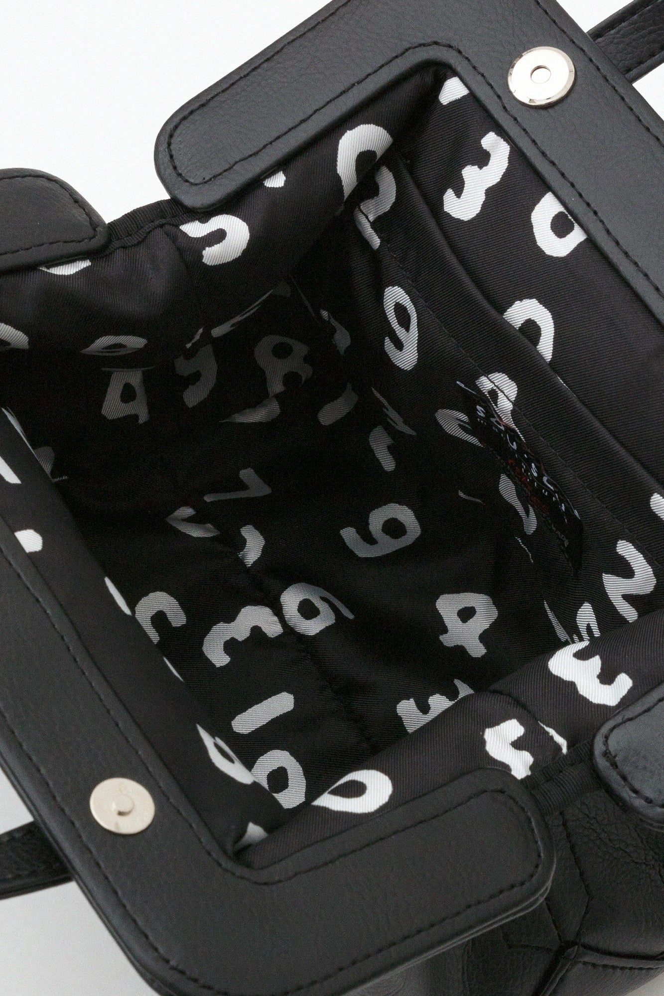 SOU・SOU ×Y’SACCS Faux Leather / × Tote Bag Small Black SO-SU-U Kon