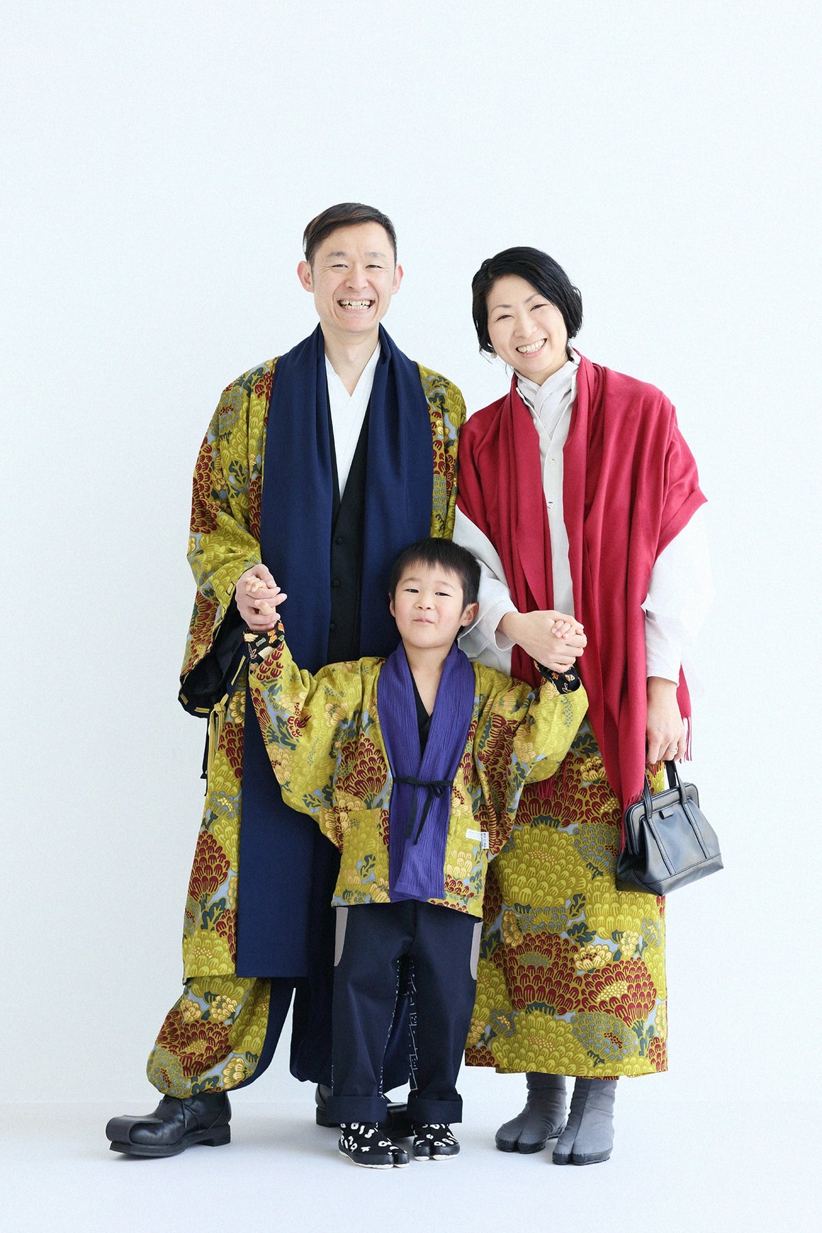 SOU・SOU×Y’SACCS フェイクレザー トートガマ 小／濡羽色（ぬればいろ）×SO-SU-U昆（こん）