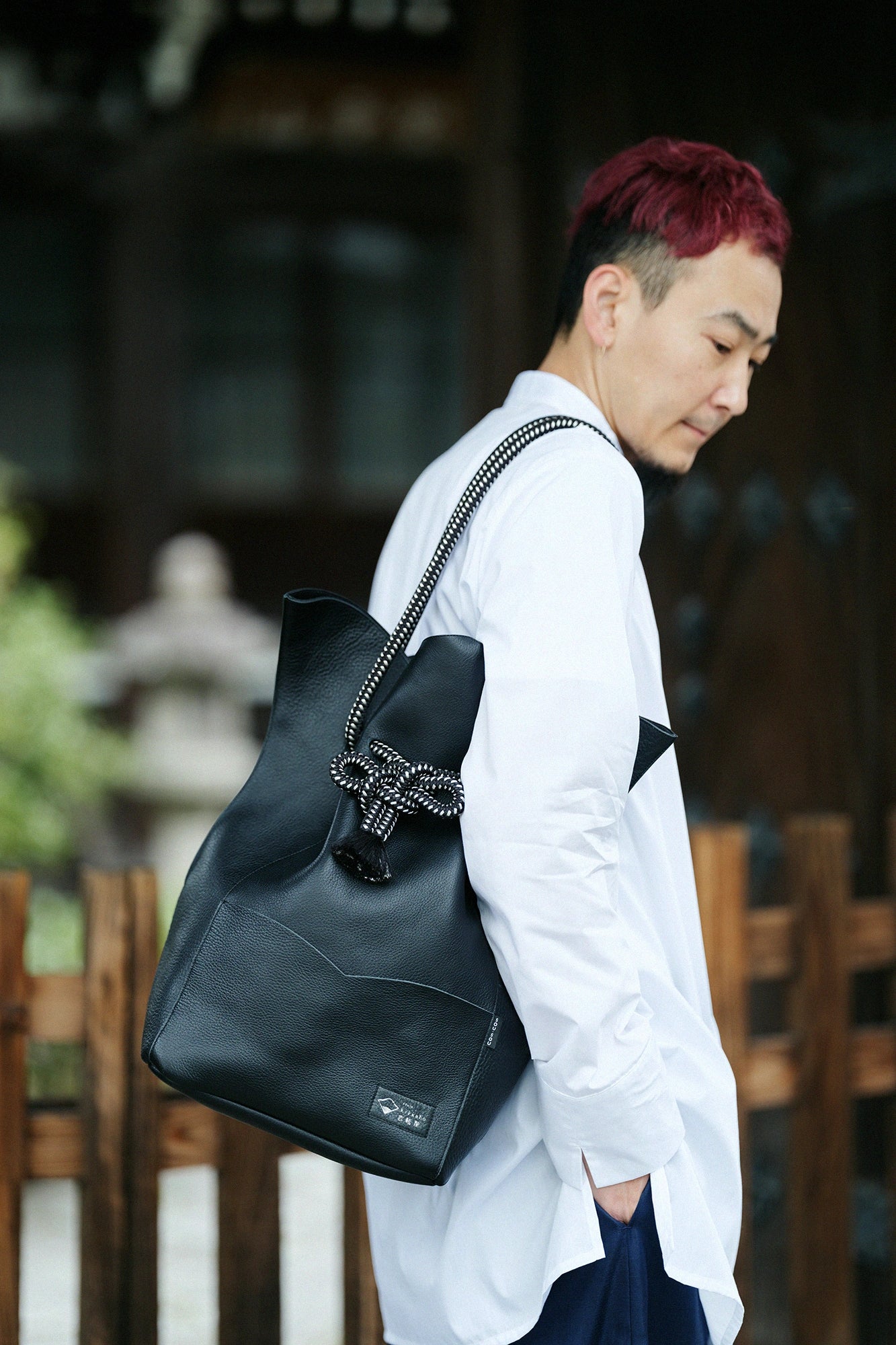 Hasuyui (Lotus Knot) Large SOU・SOU × Kikkabo / Black 