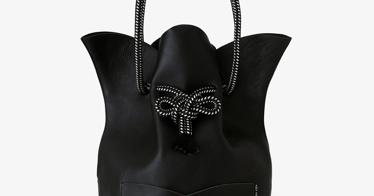 あ*お様 Bayou Hasuyui (Lotus Knot) Large SOU・SOU × Kikkabo / Black