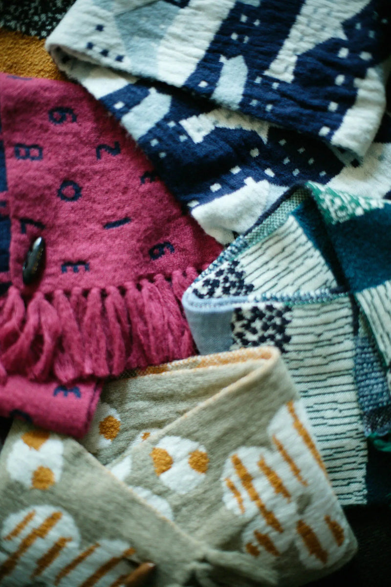 SOU・SOU×MOONBAT Knitted Collar Scarf