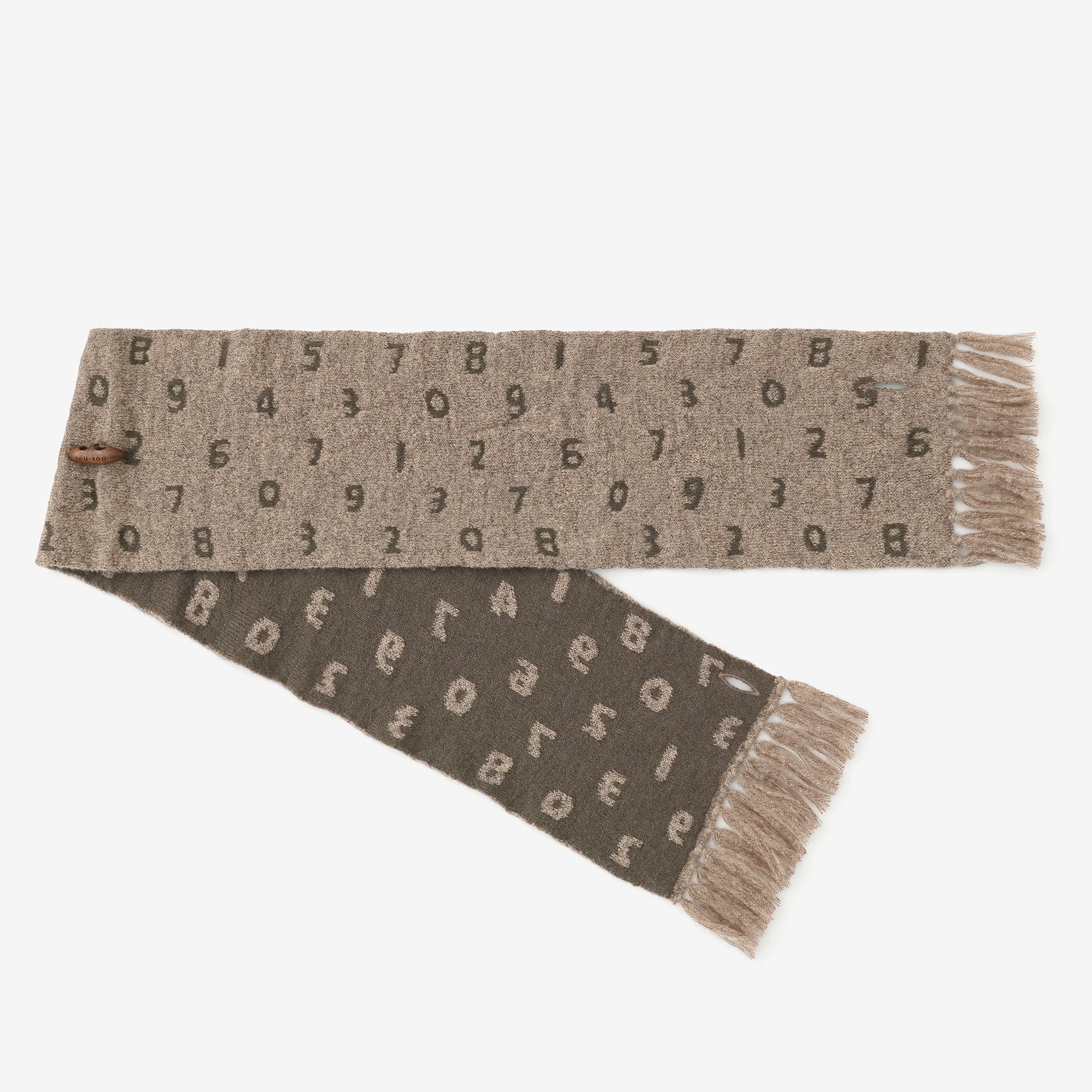 SOU・SOU×MOONBAT 草編領巾／SO-SU-U十數 灰褐色