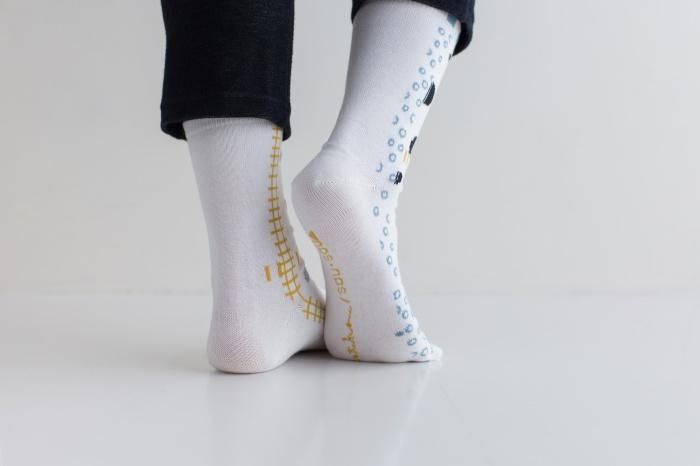 Tabi Socks (Mid-calf)／Balloon Walk White【Men・Women】