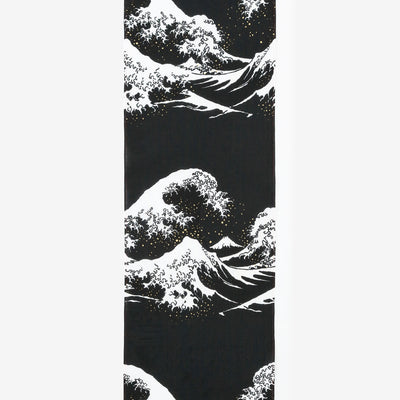 【40%OFF】B反生地セール＜伊勢木綿手ぬぐい＞／北斎（ほくさい） 神奈川沖浪裏（かながわおきなみうら） 写し（うつし）