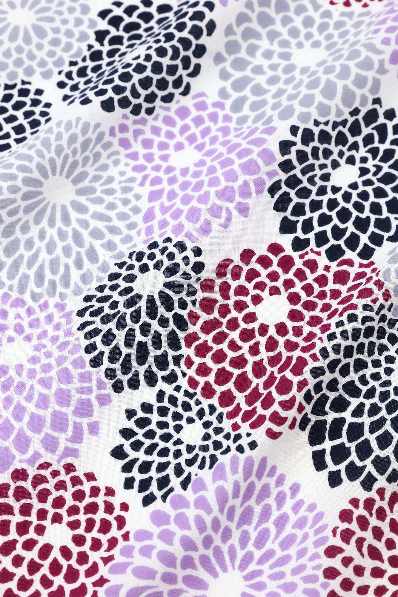 【40%OFF】Imperfect Fabric Sale ＜Isemomen Cotton Textile Handkerchief＞／Chrysanthemum Purple