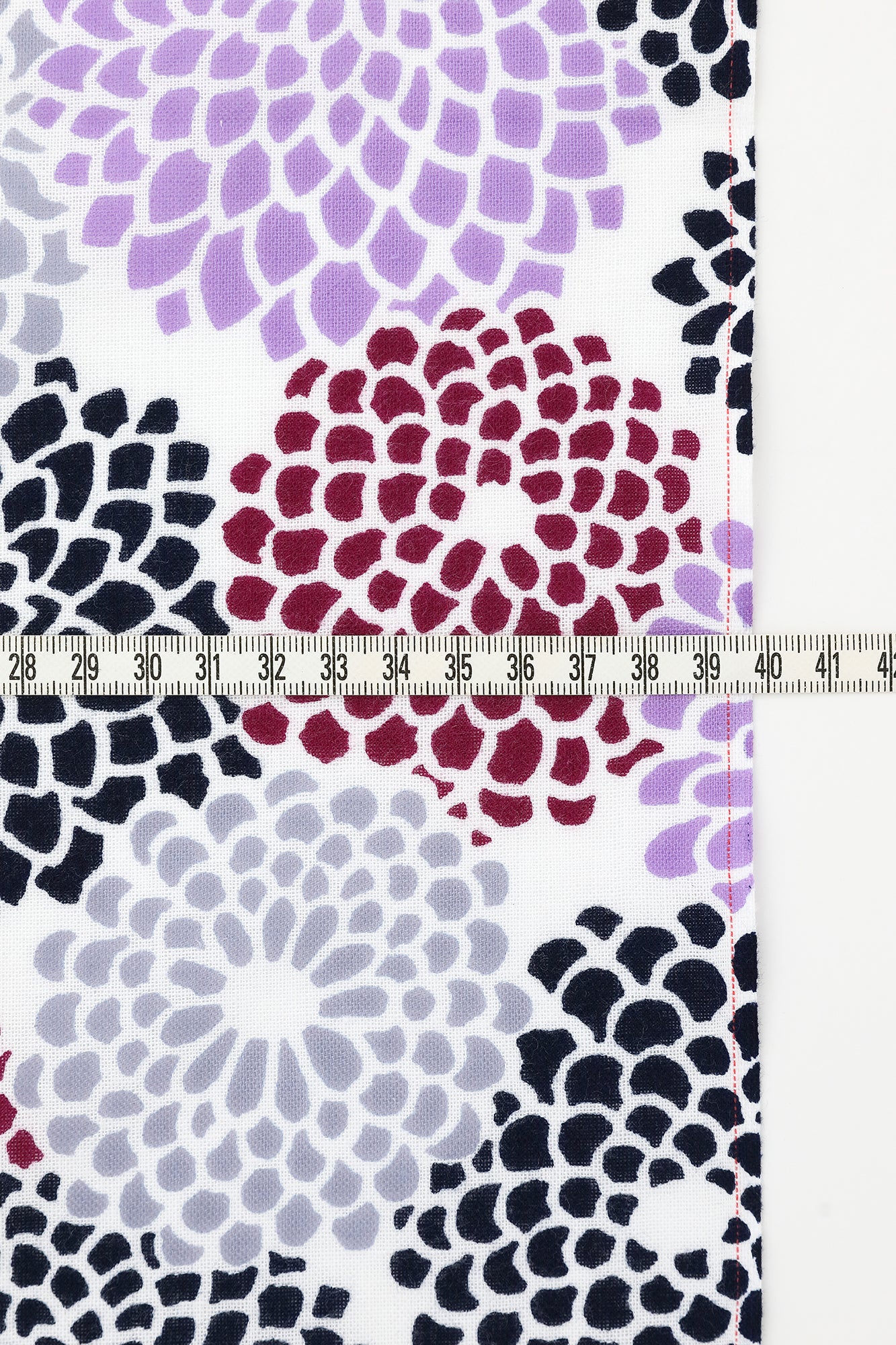 【40%OFF】Imperfect Fabric Sale ＜Isemomen Cotton Textile Handkerchief＞／Chrysanthemum Purple