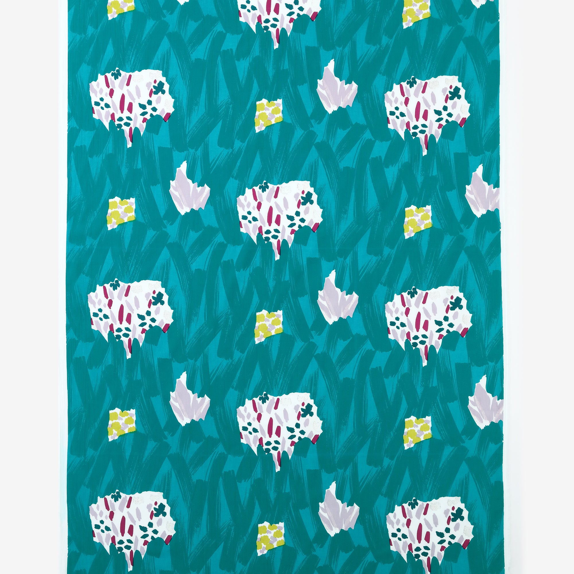 【40%OFF】B反生地セール＜高島縮 20/20 サーキュラー＞／水中花（すいちゅうか）